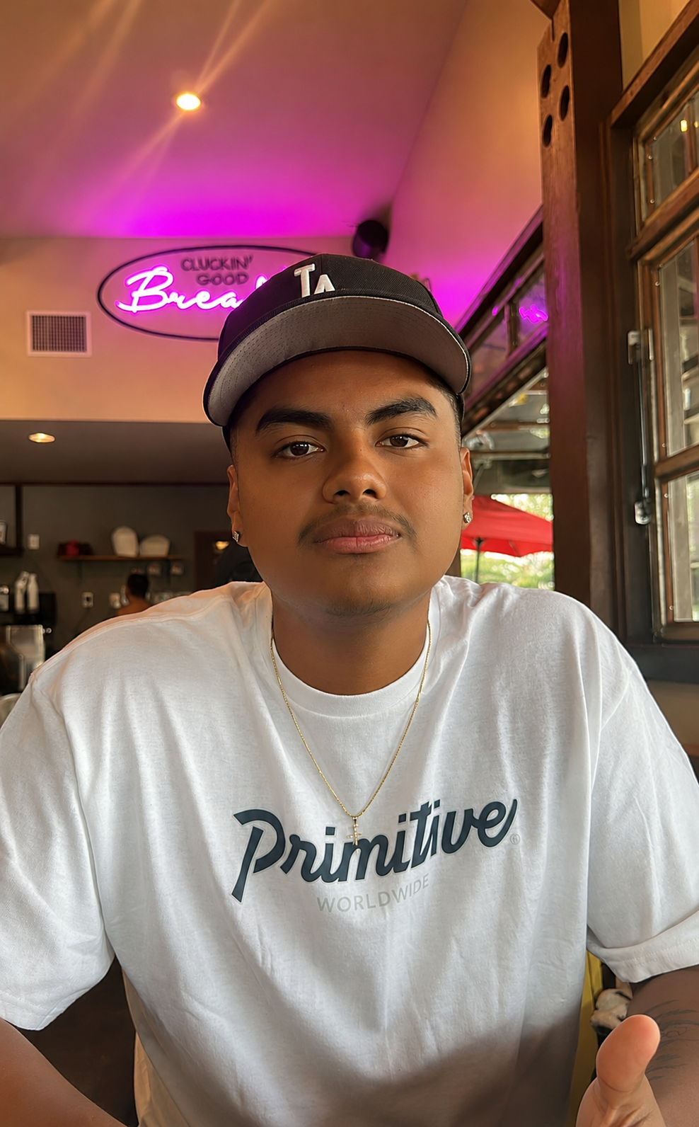 A man wearing a hat