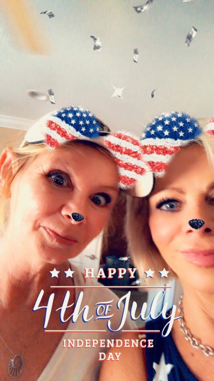 Two women taking a selfie
