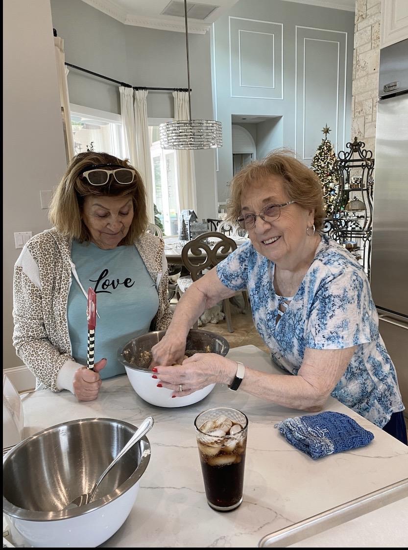Two women in a kitchen