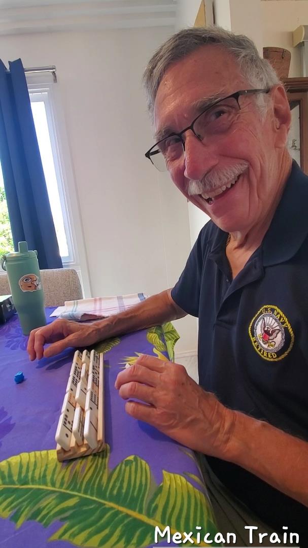 A man smiling at the camera