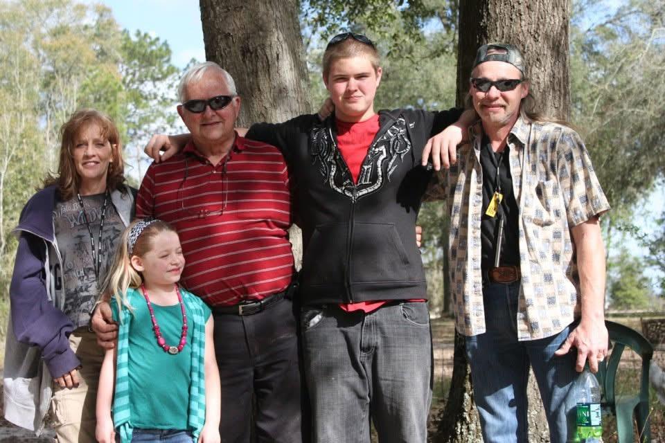 A group of people standing together