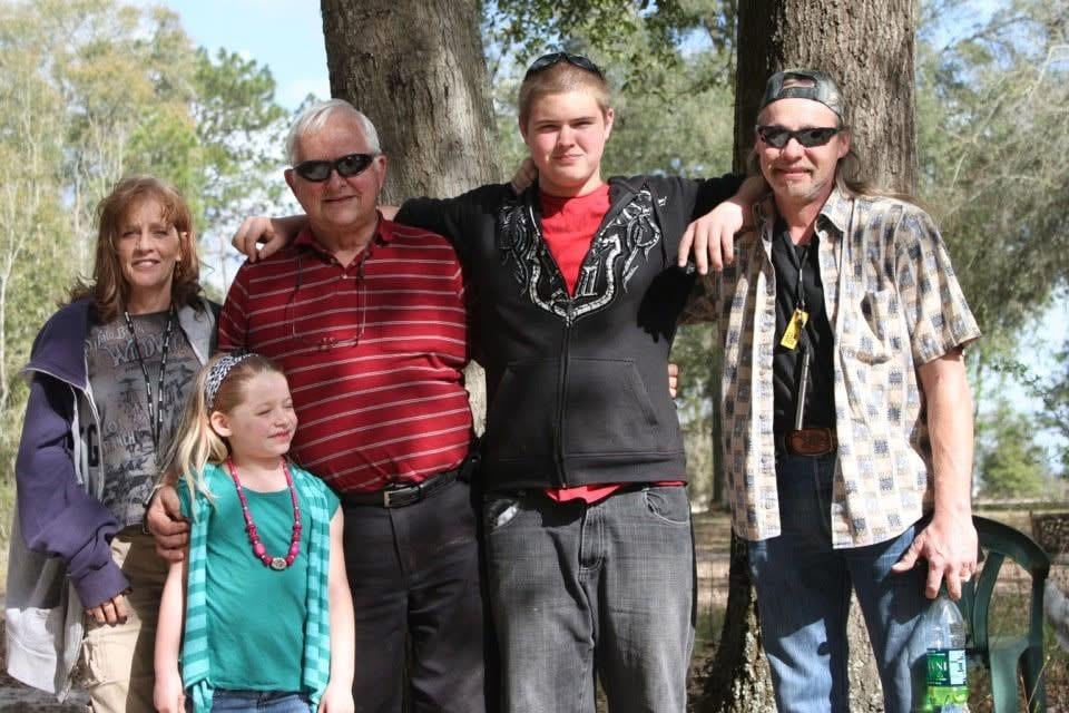 A group of people standing together