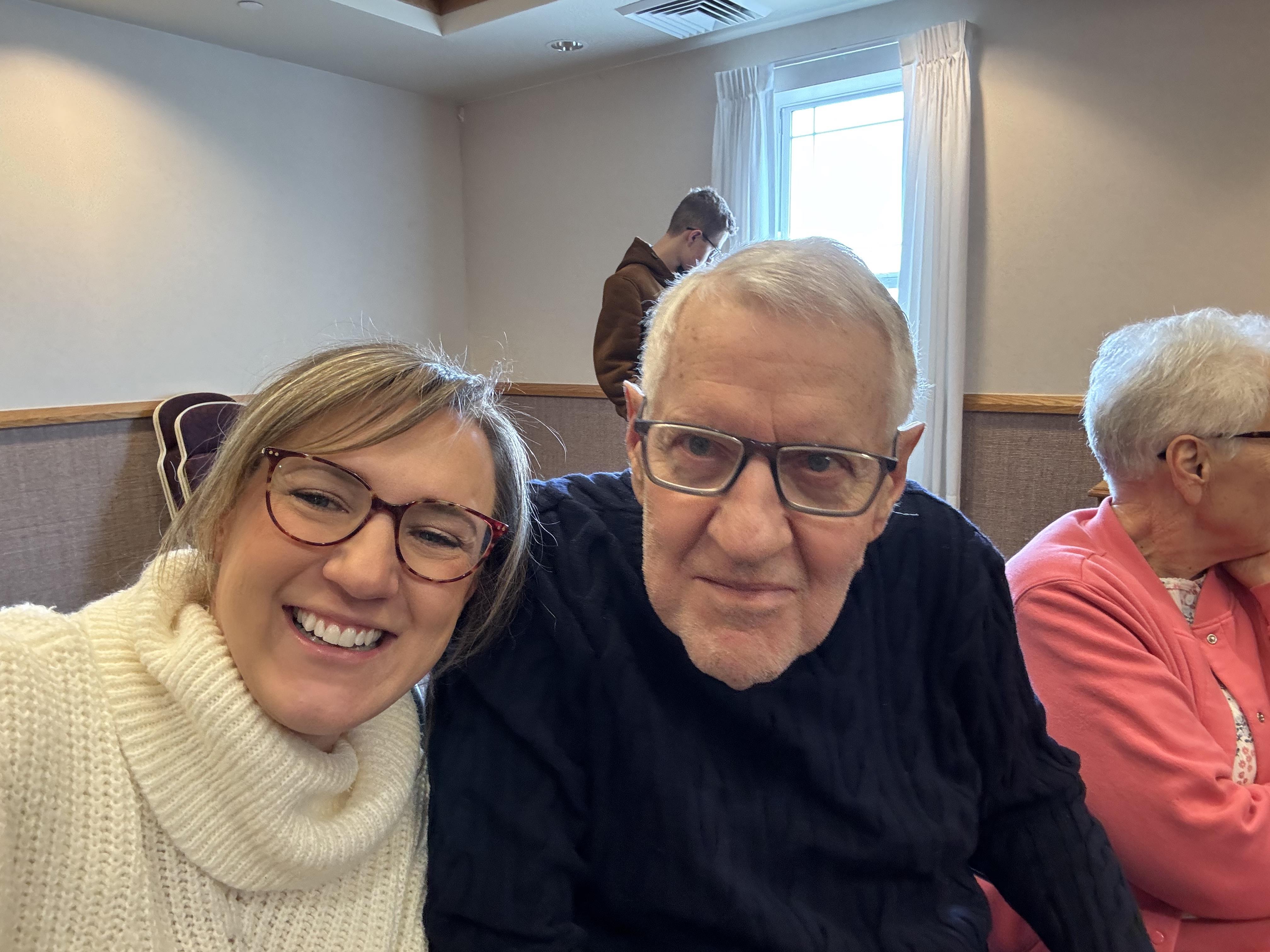 A man and woman smiling for a picture