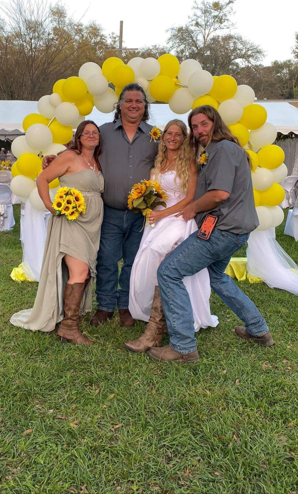A group of people posing for a photo