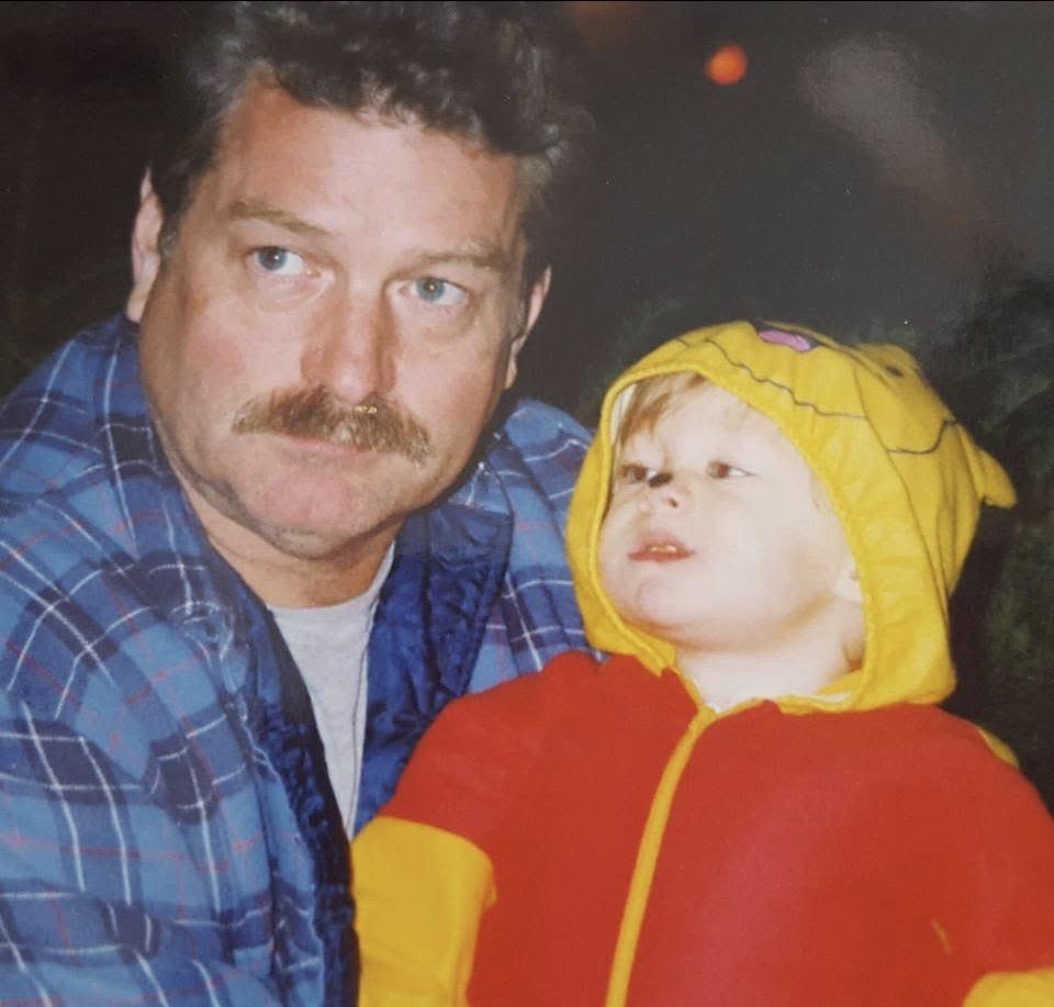 A man holding a child