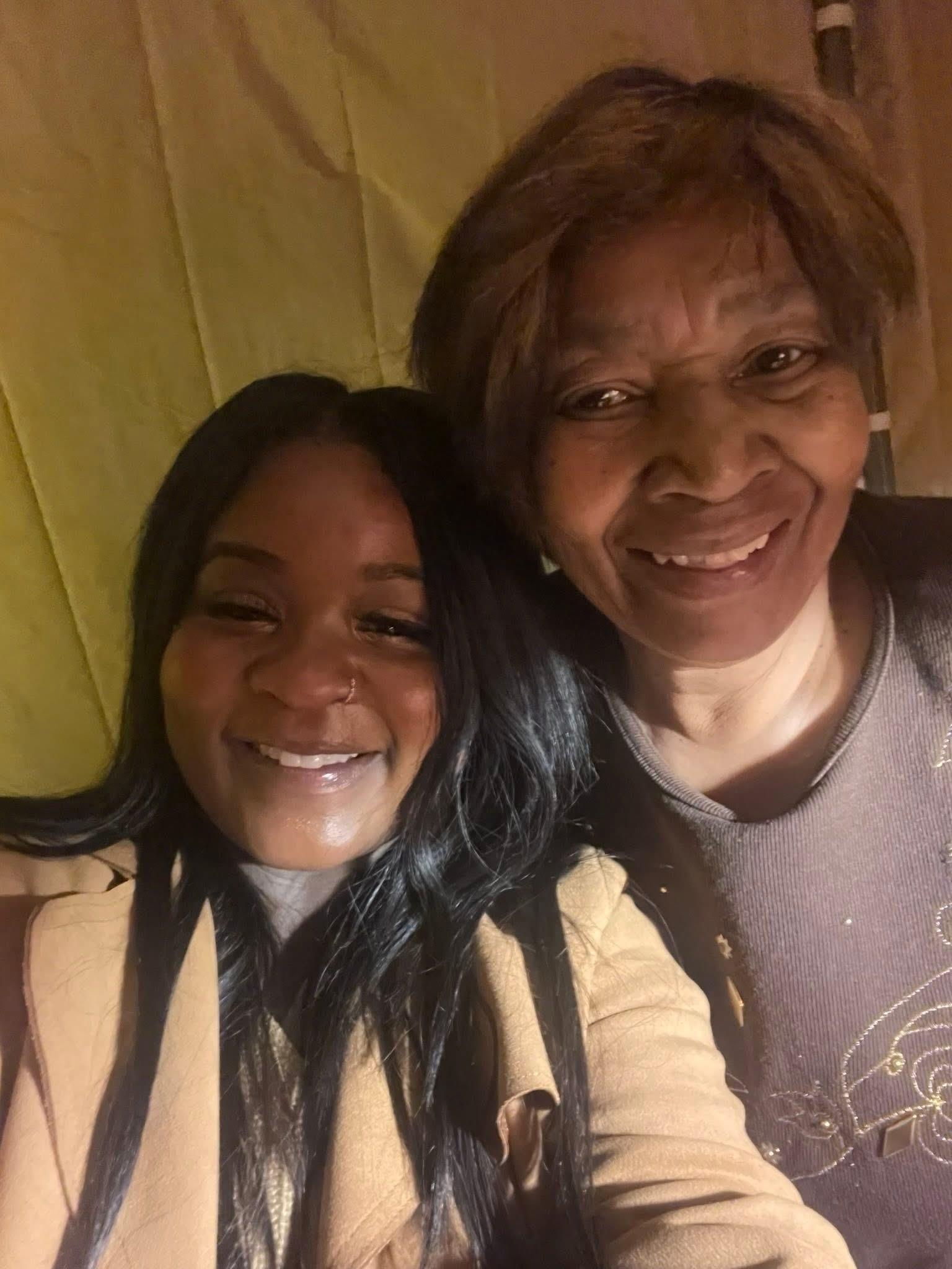 Two women taking a selfie