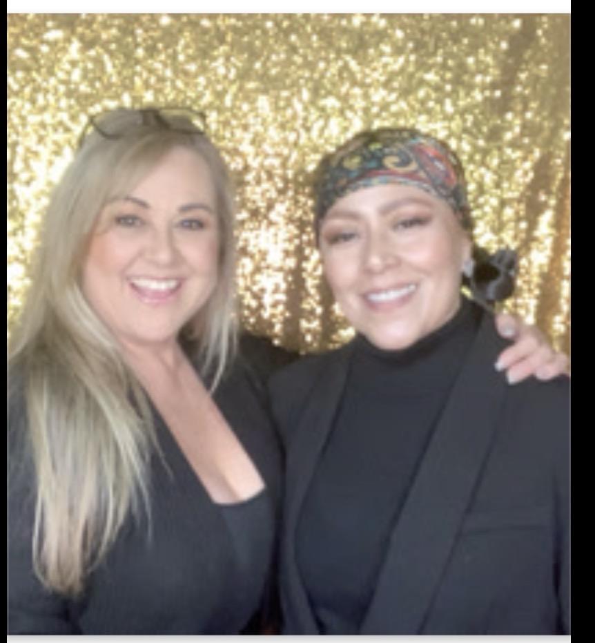 Two women posing for a picture