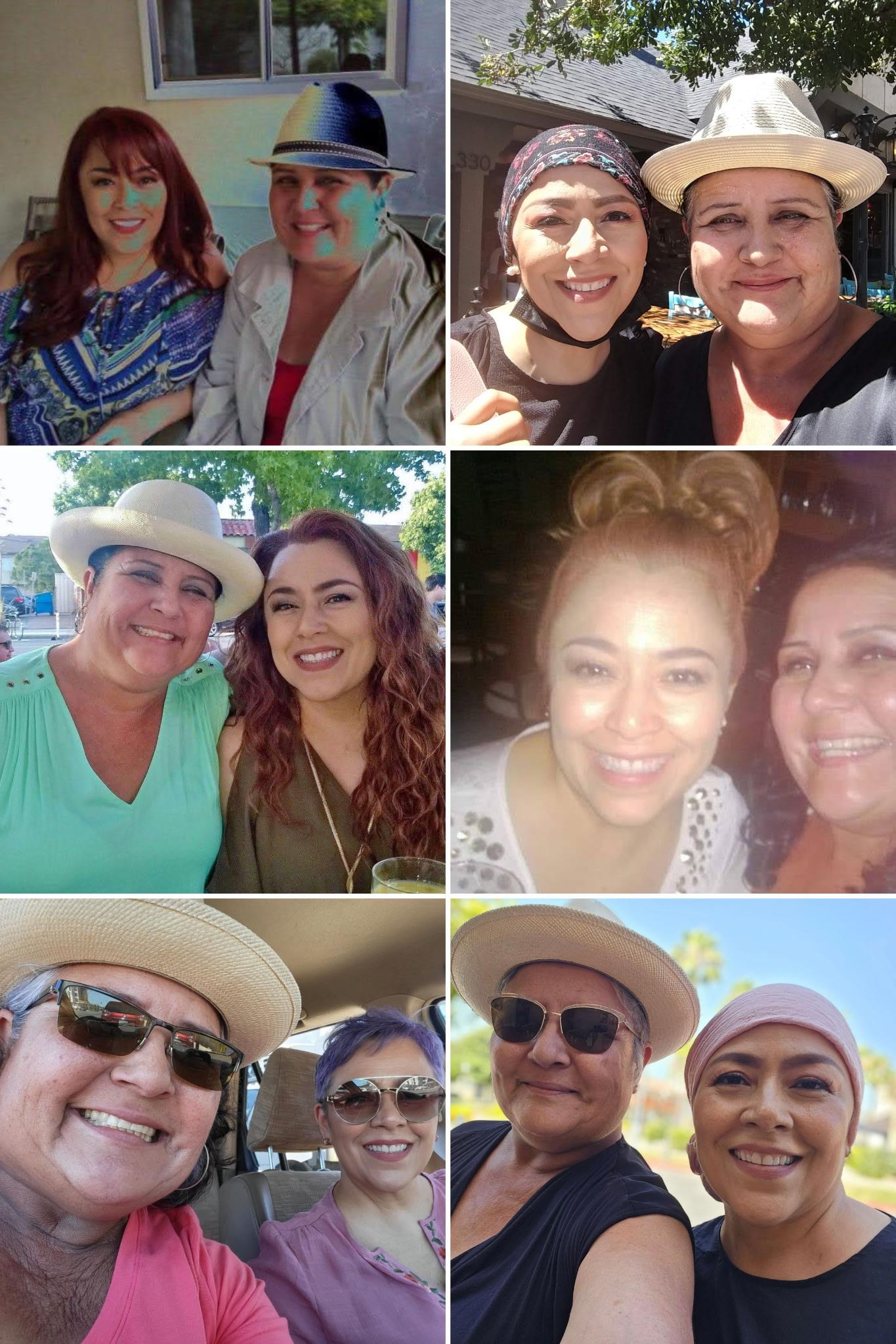 A collage of a group of people
