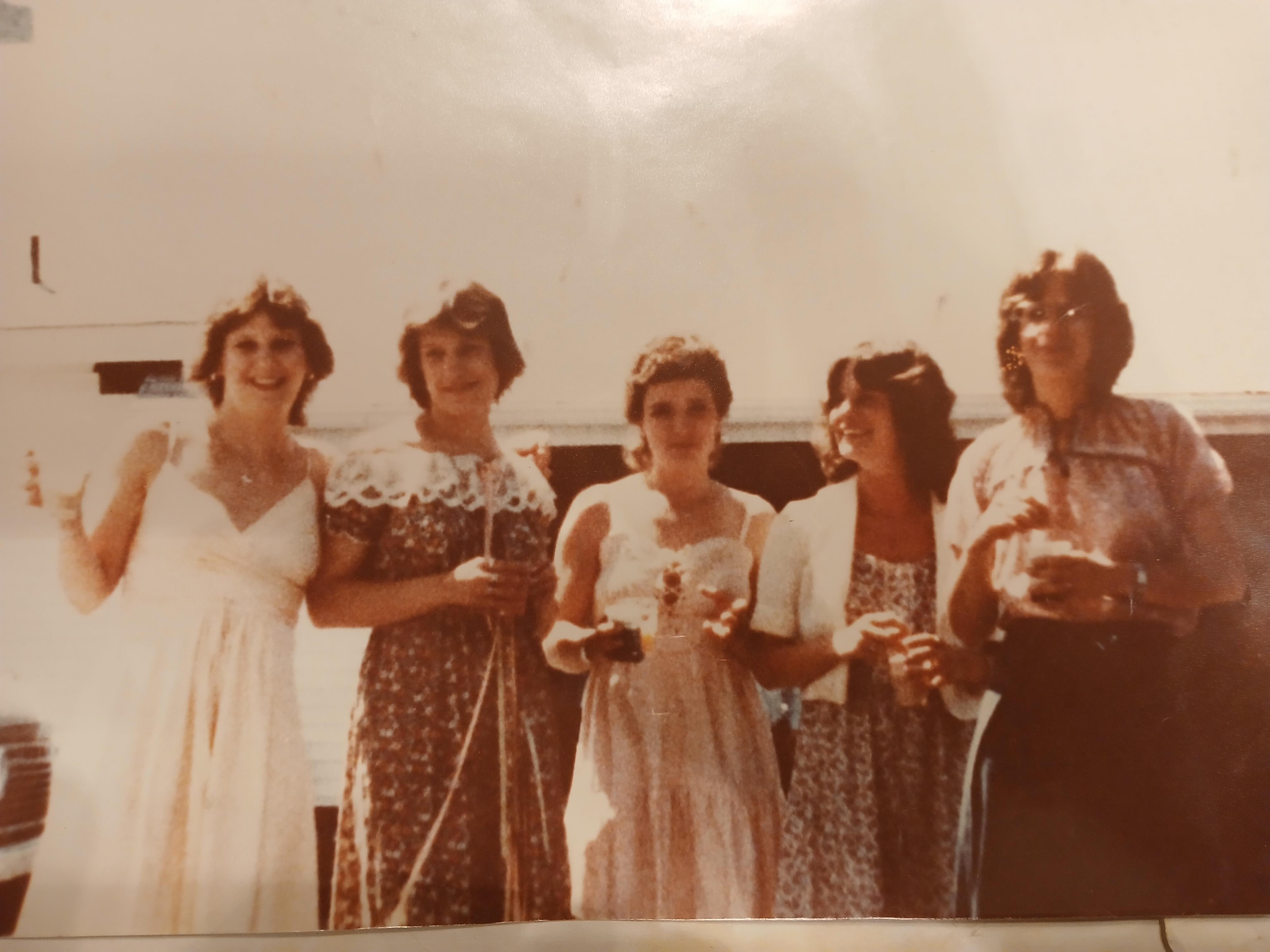 A group of women standing together