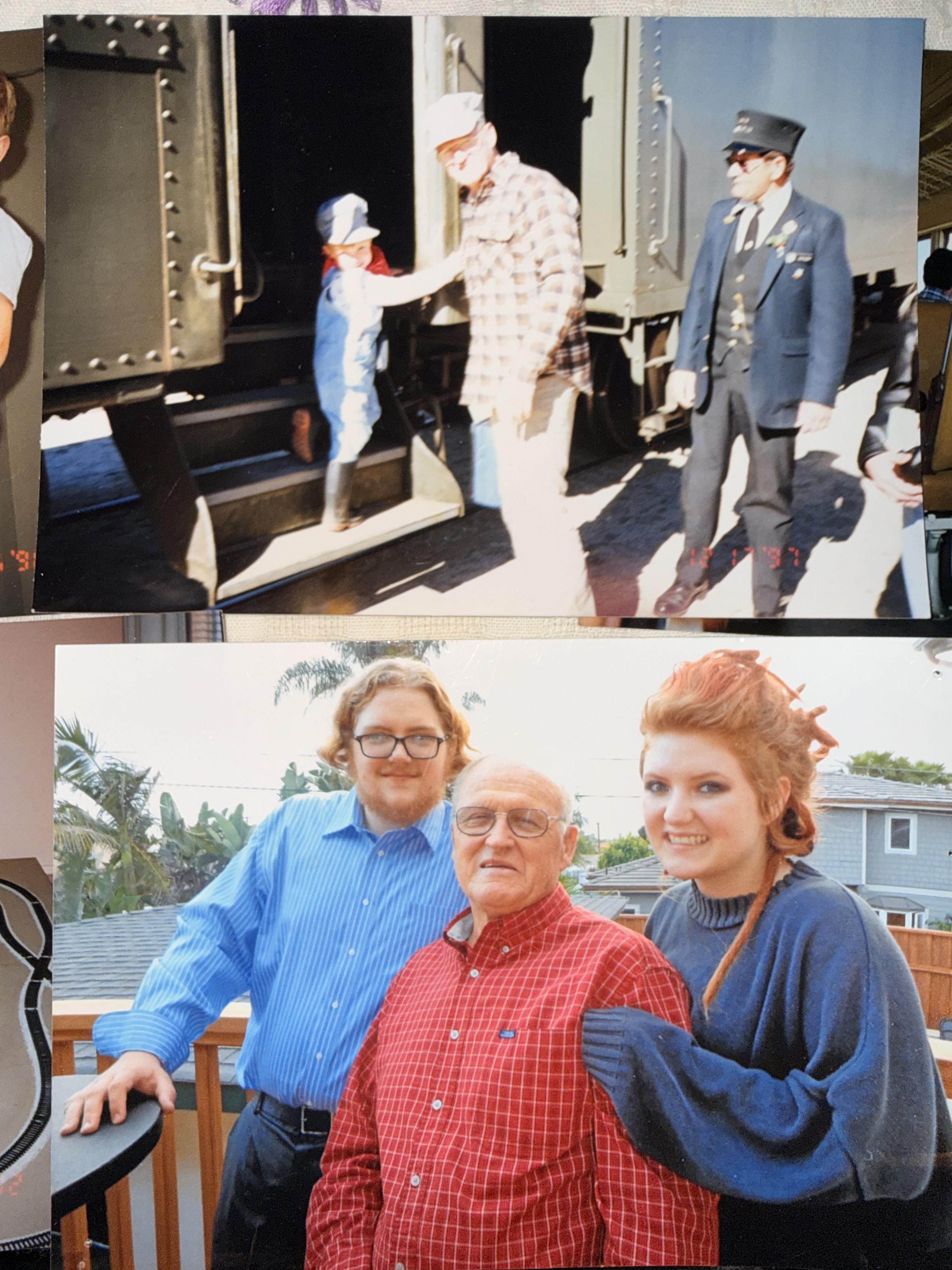 A collage of a man and a woman