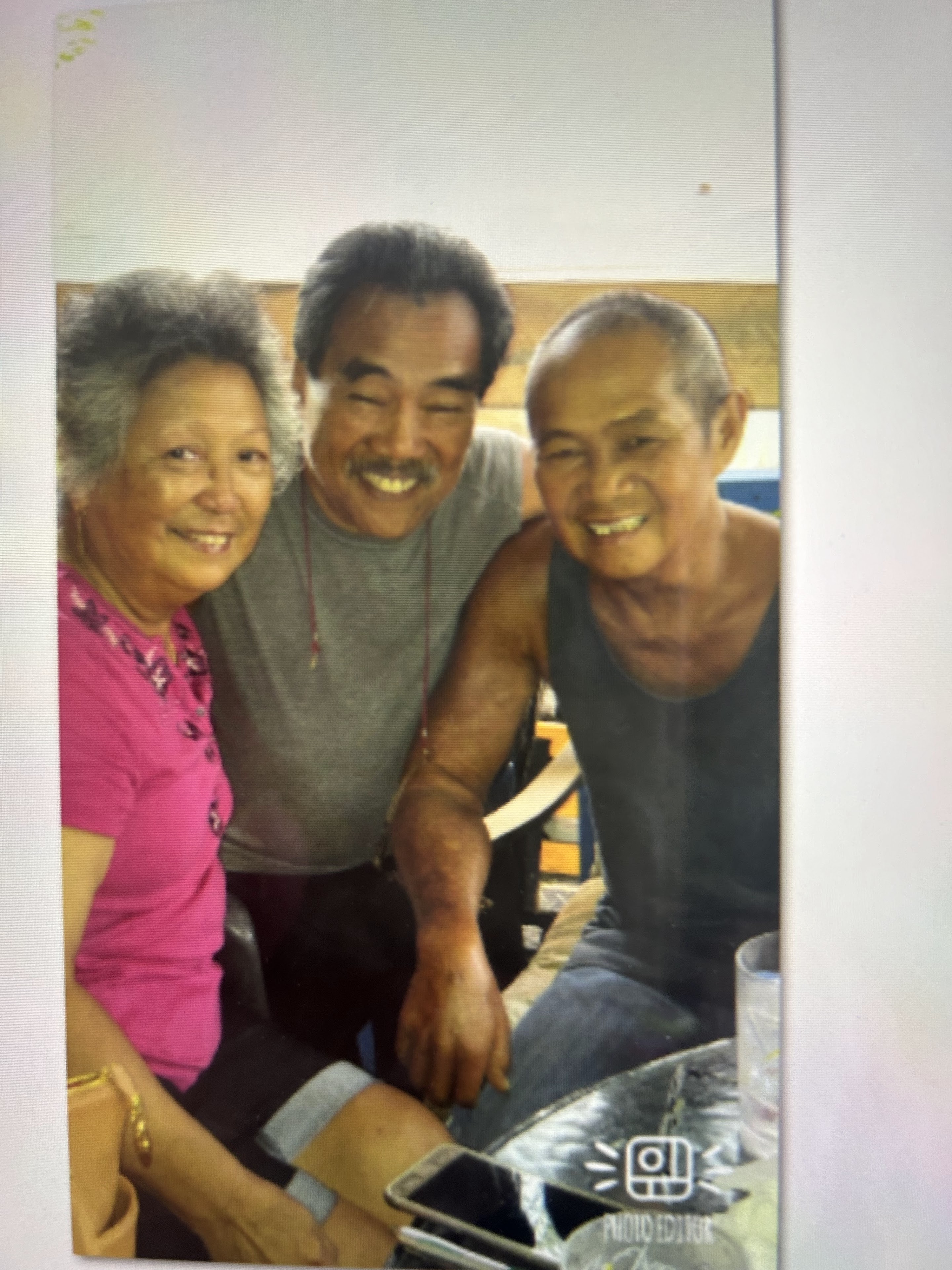 A group of people smiling