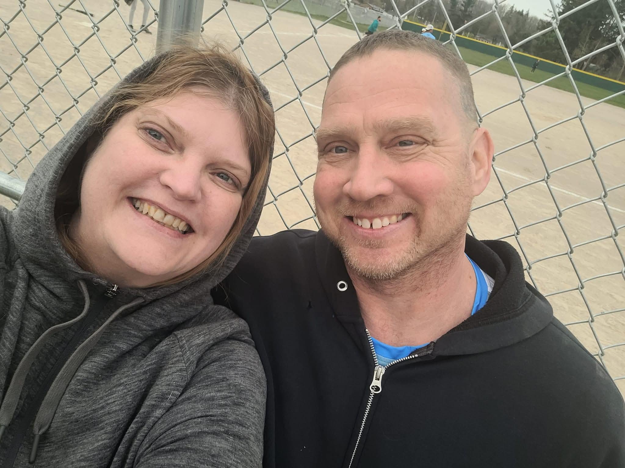 A man and woman taking a selfie