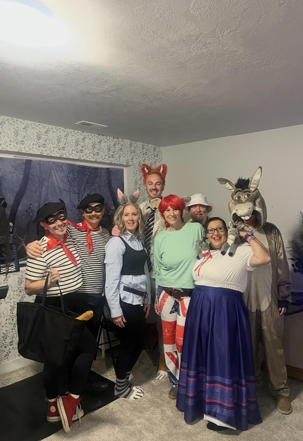 A group of people in clothing