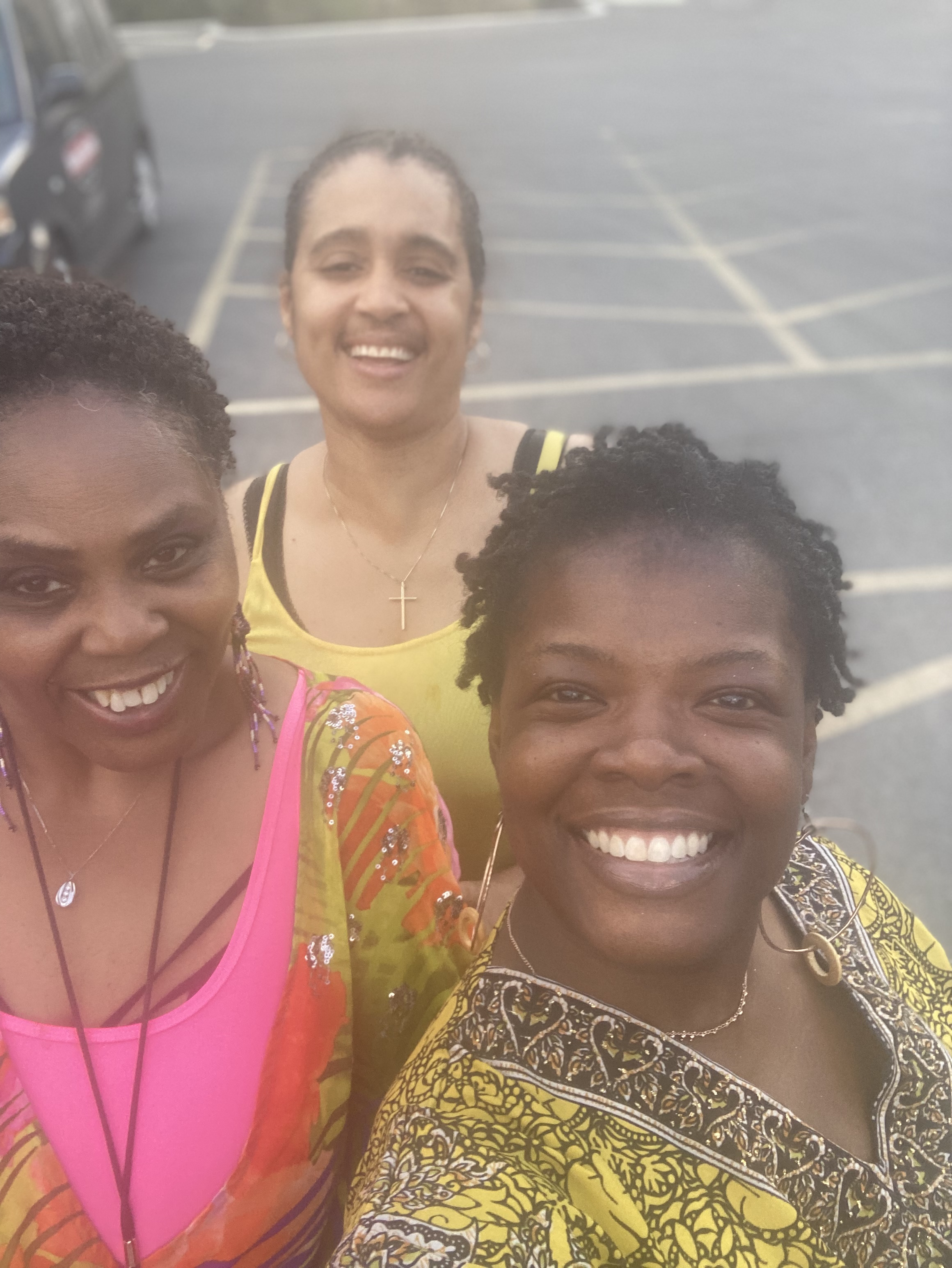 A group of women smiling for a selfie