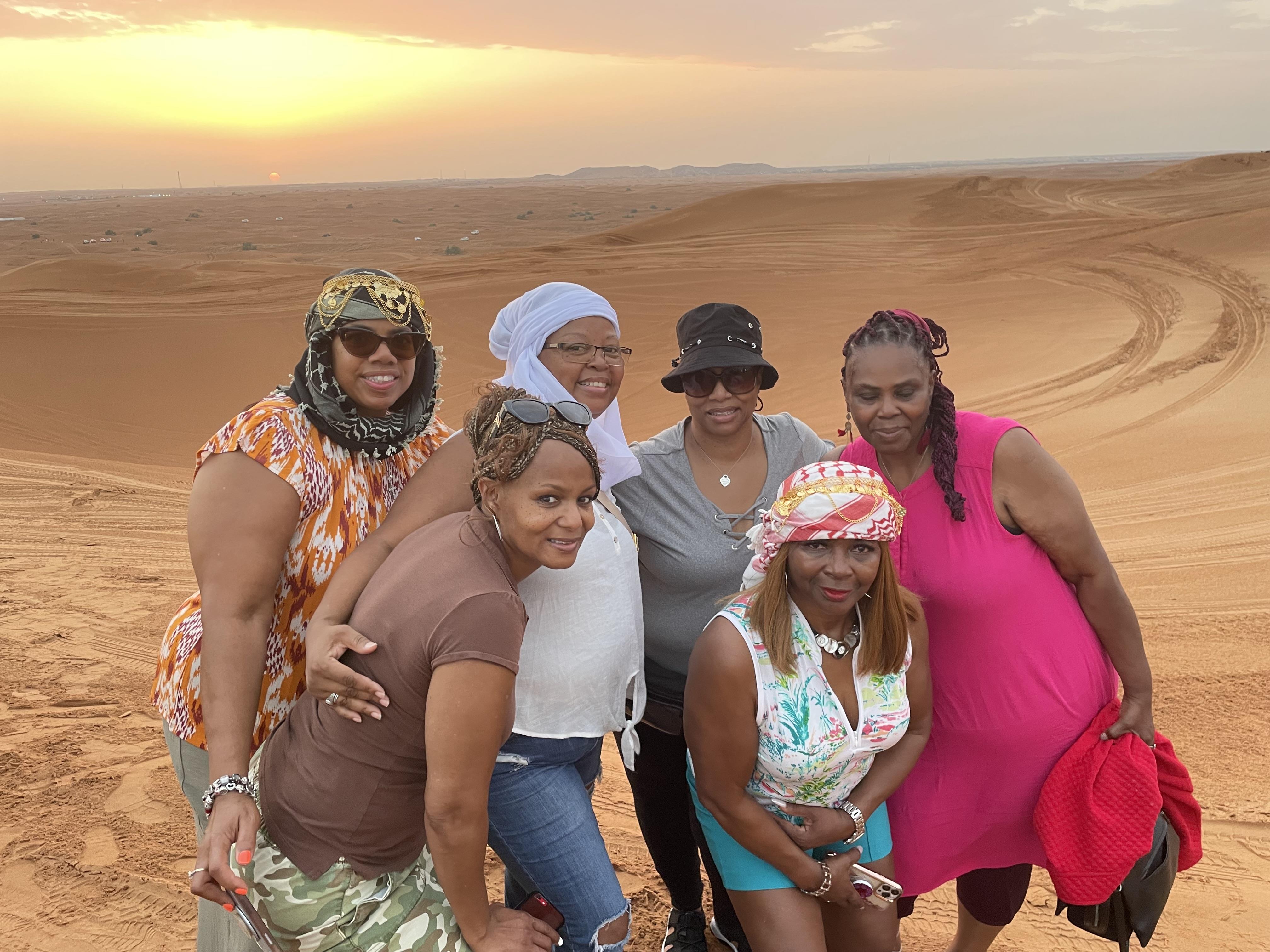 A group of women posing for a photo