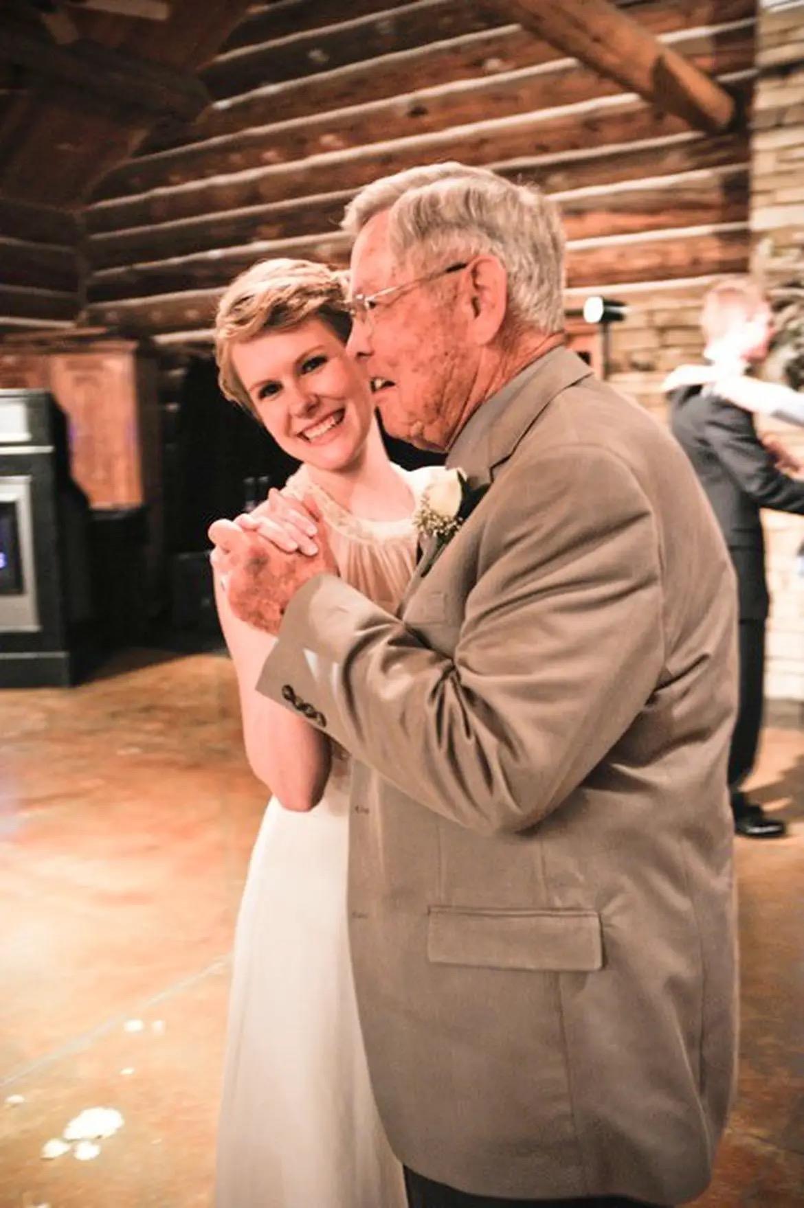 A man and woman dancing