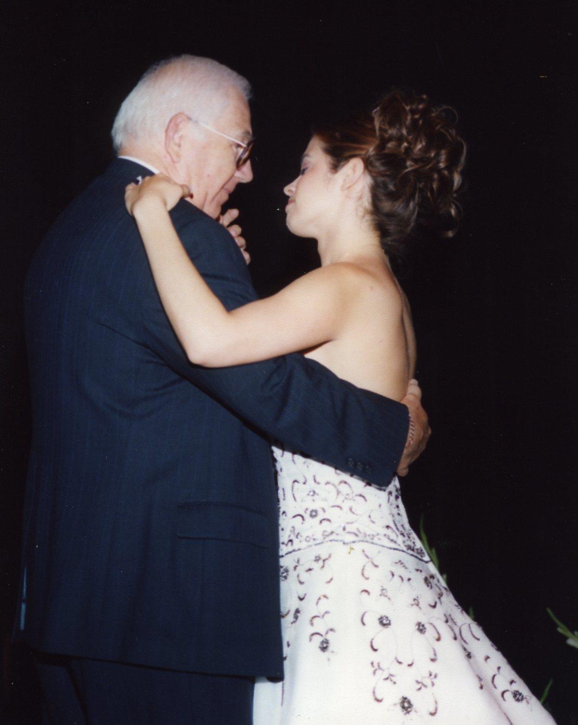 A man and woman dancing