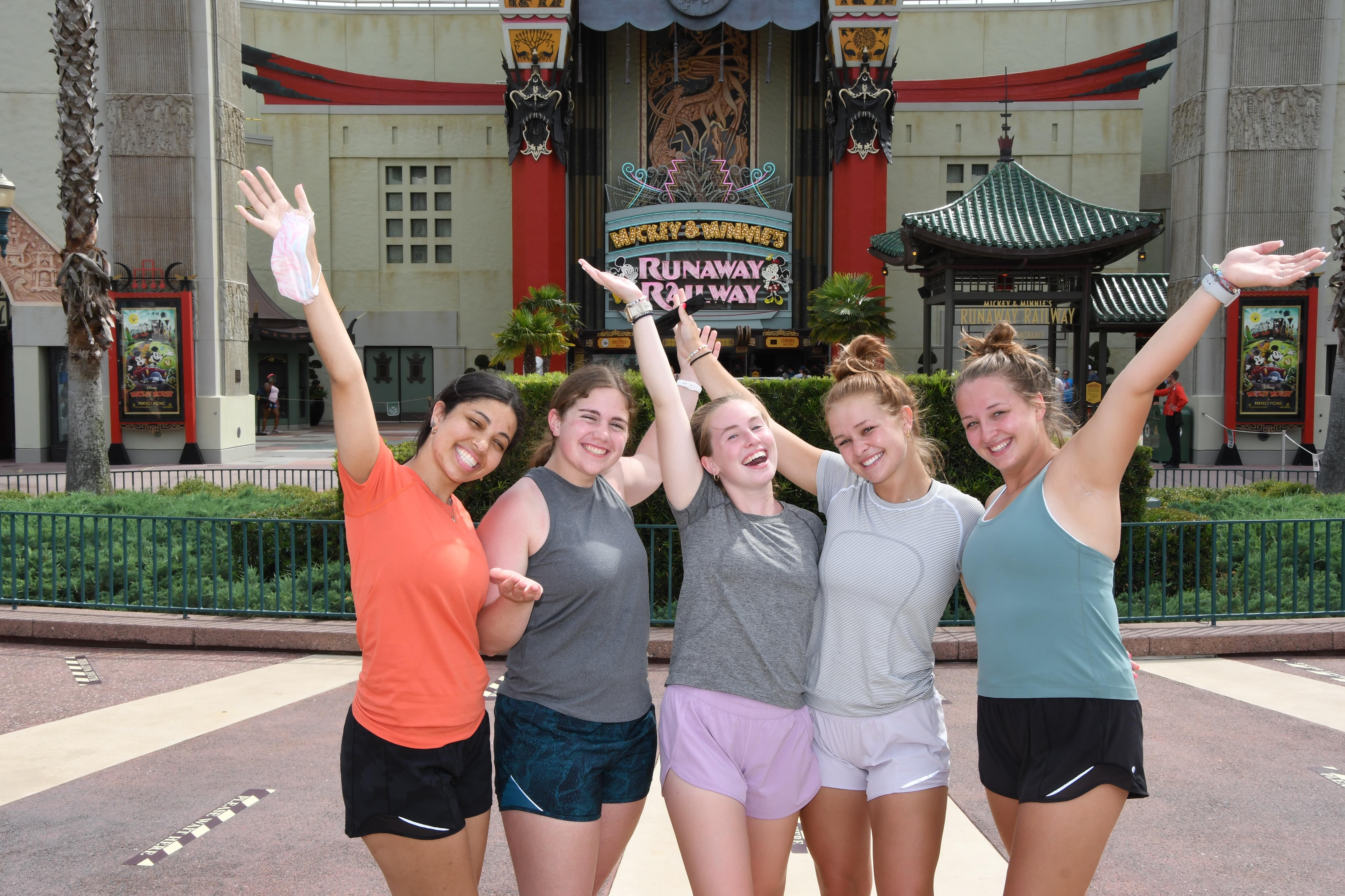 A group of women posing for a photo