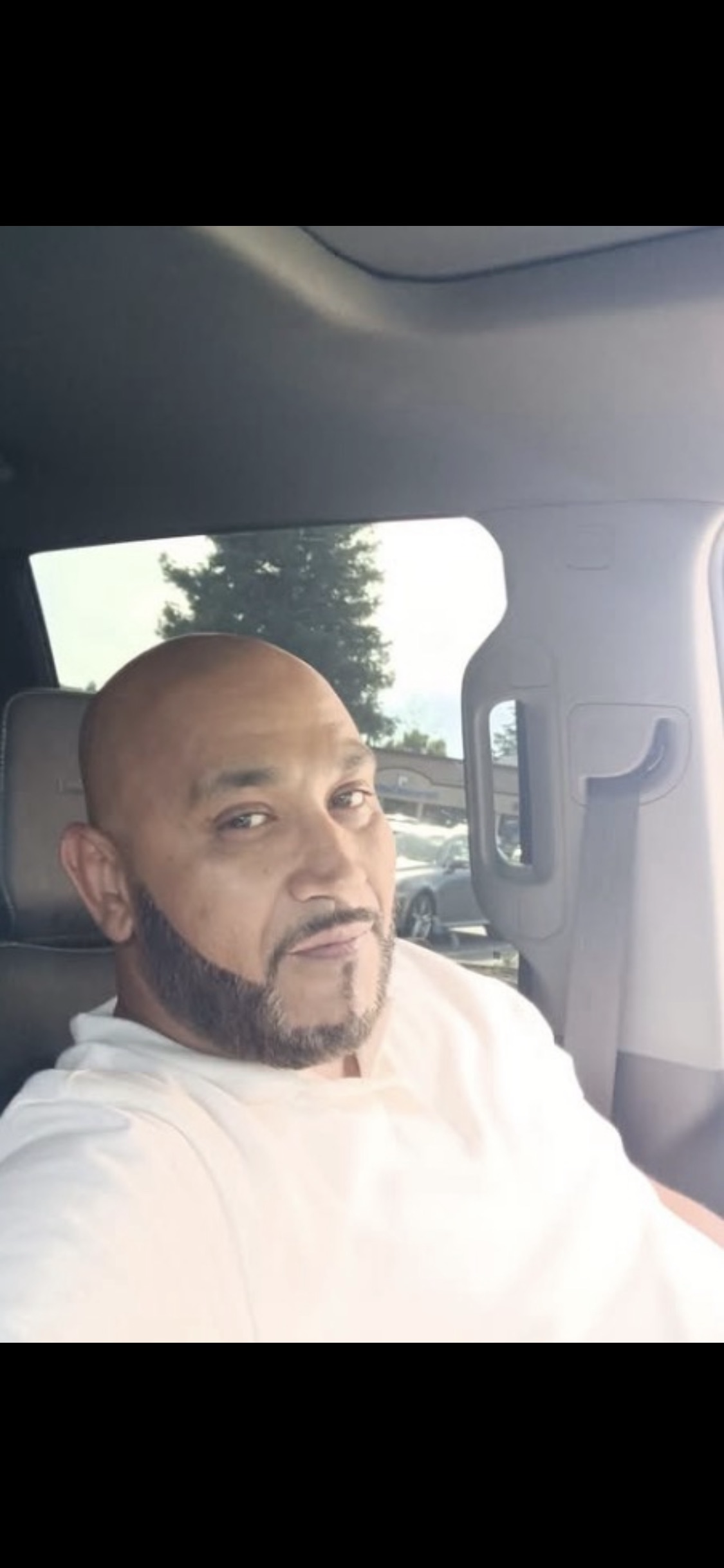 A man in a car
