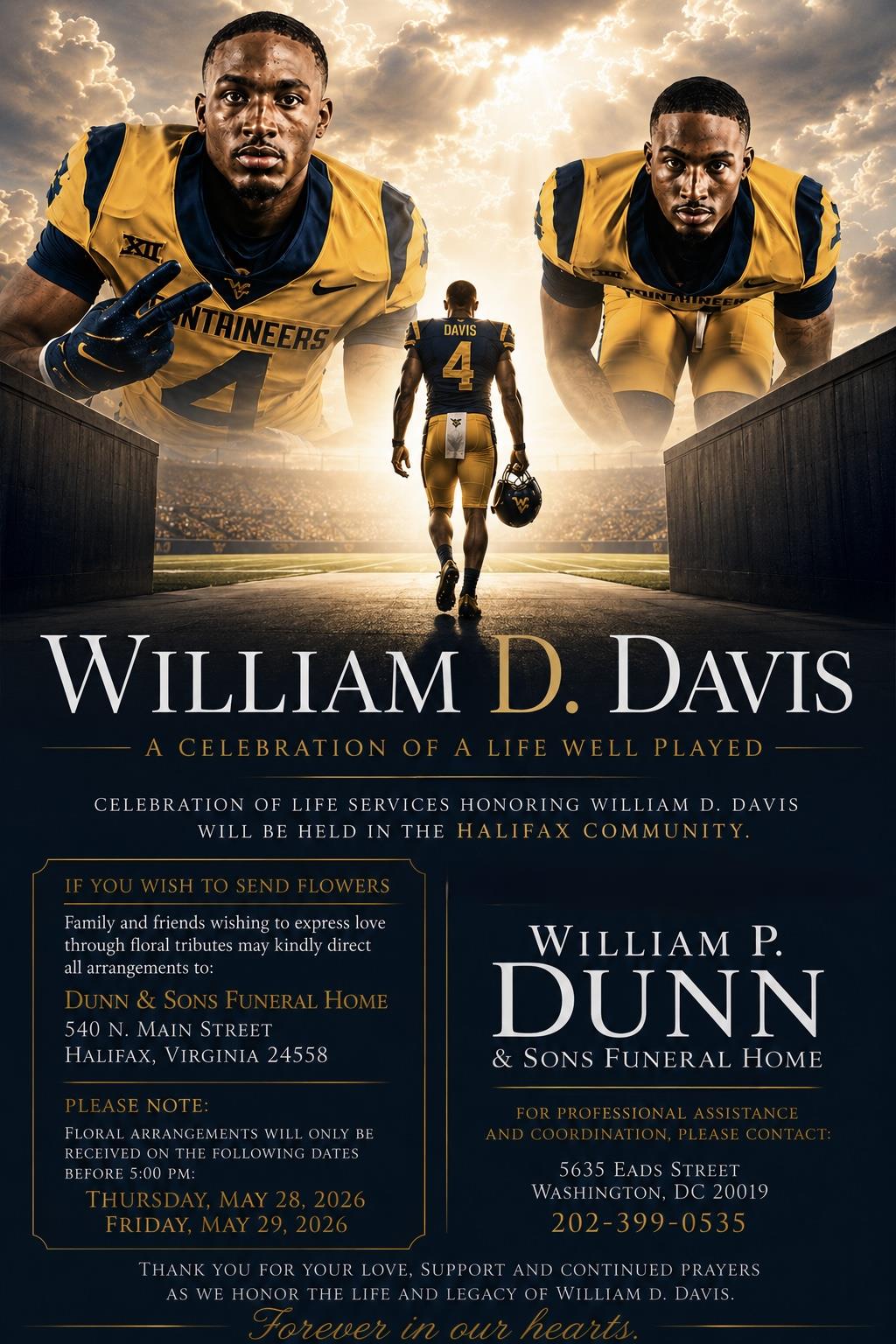 A poster for a football game