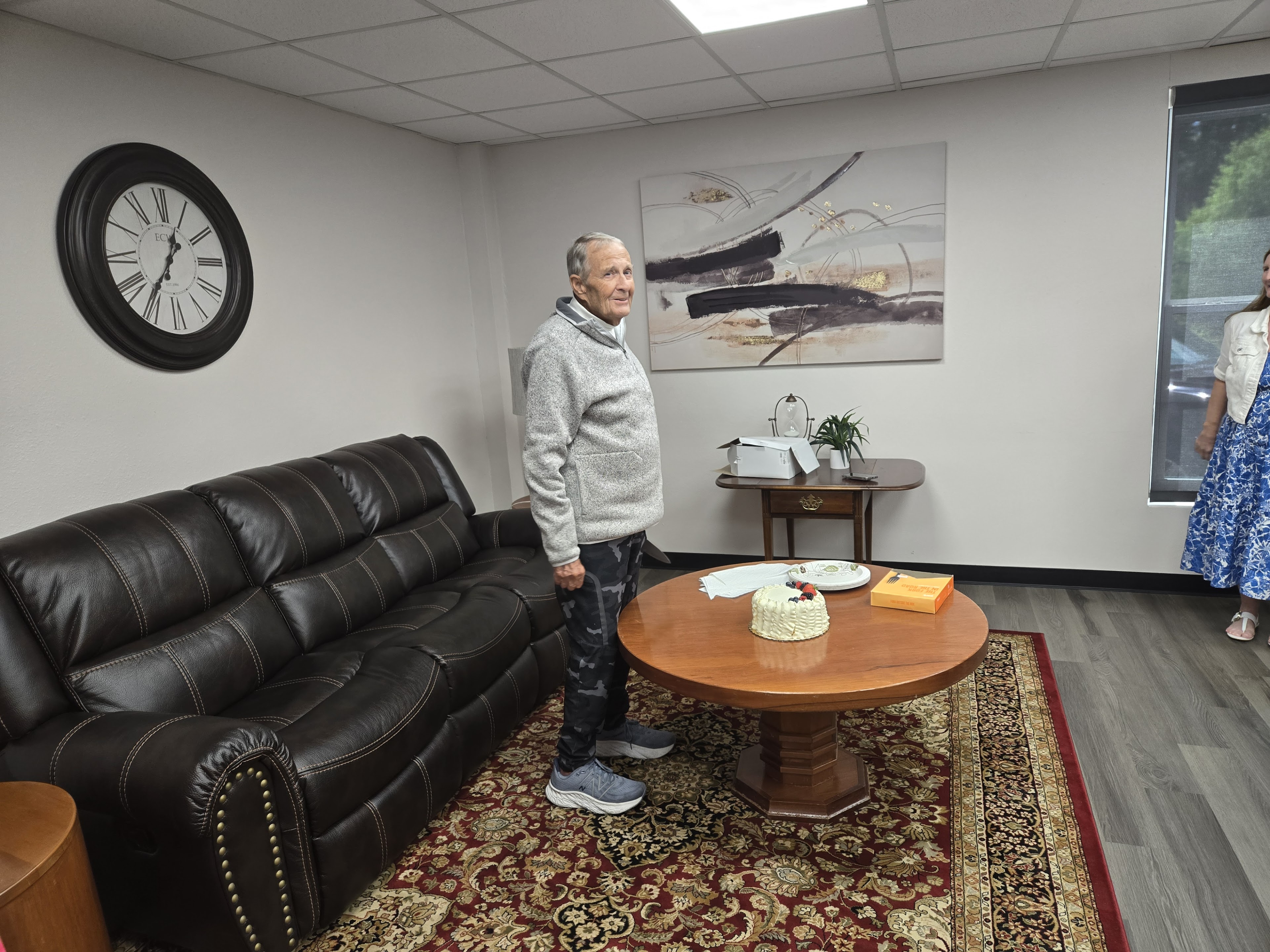 A man standing in a room