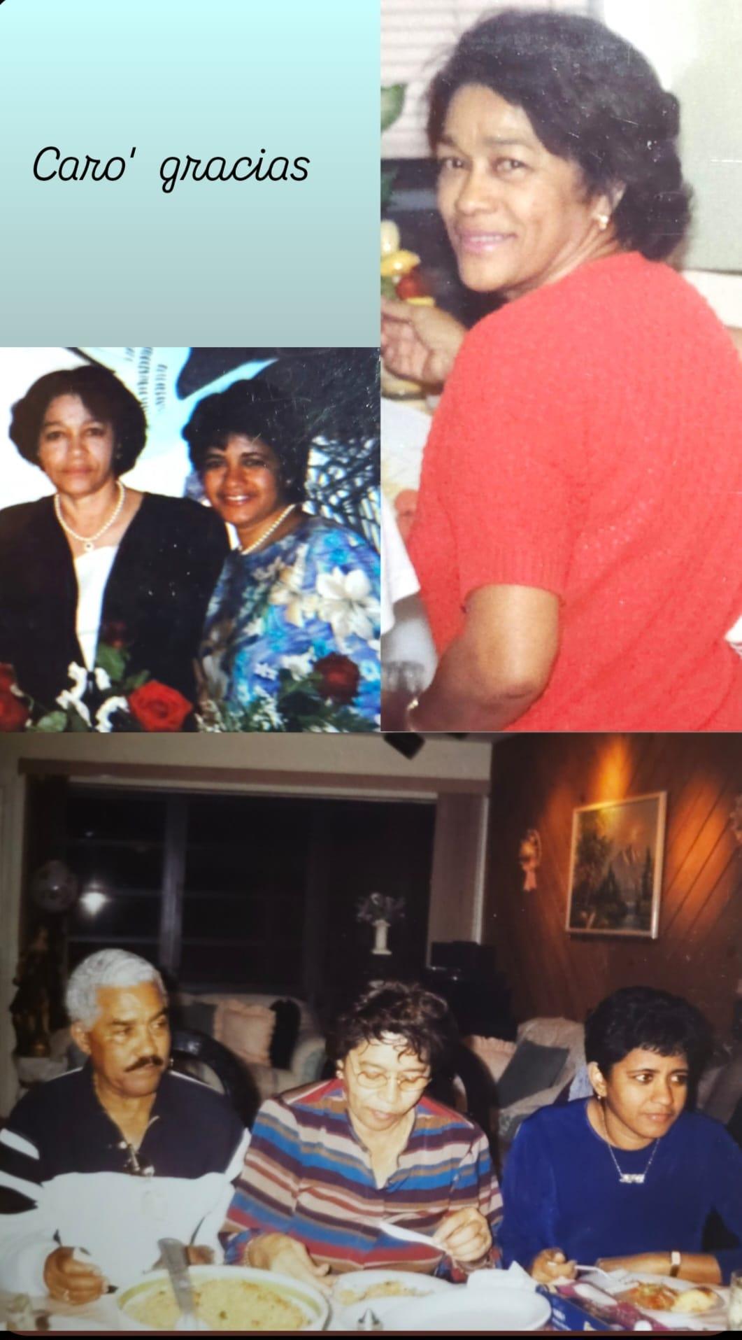 A collage of a woman and a man