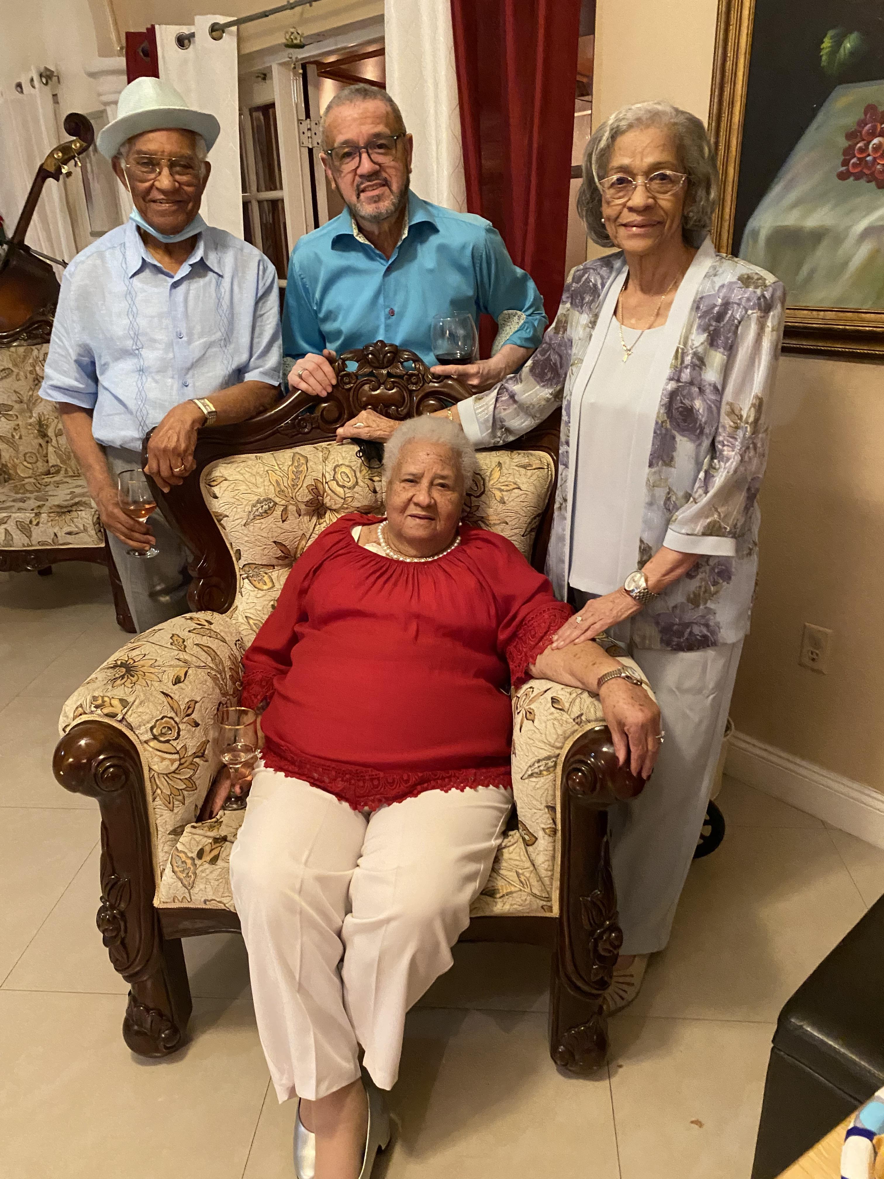 A group of people posing for a picture