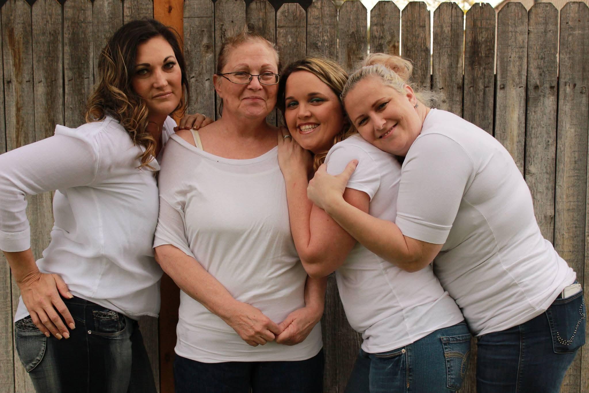 A group of women posing for a picture