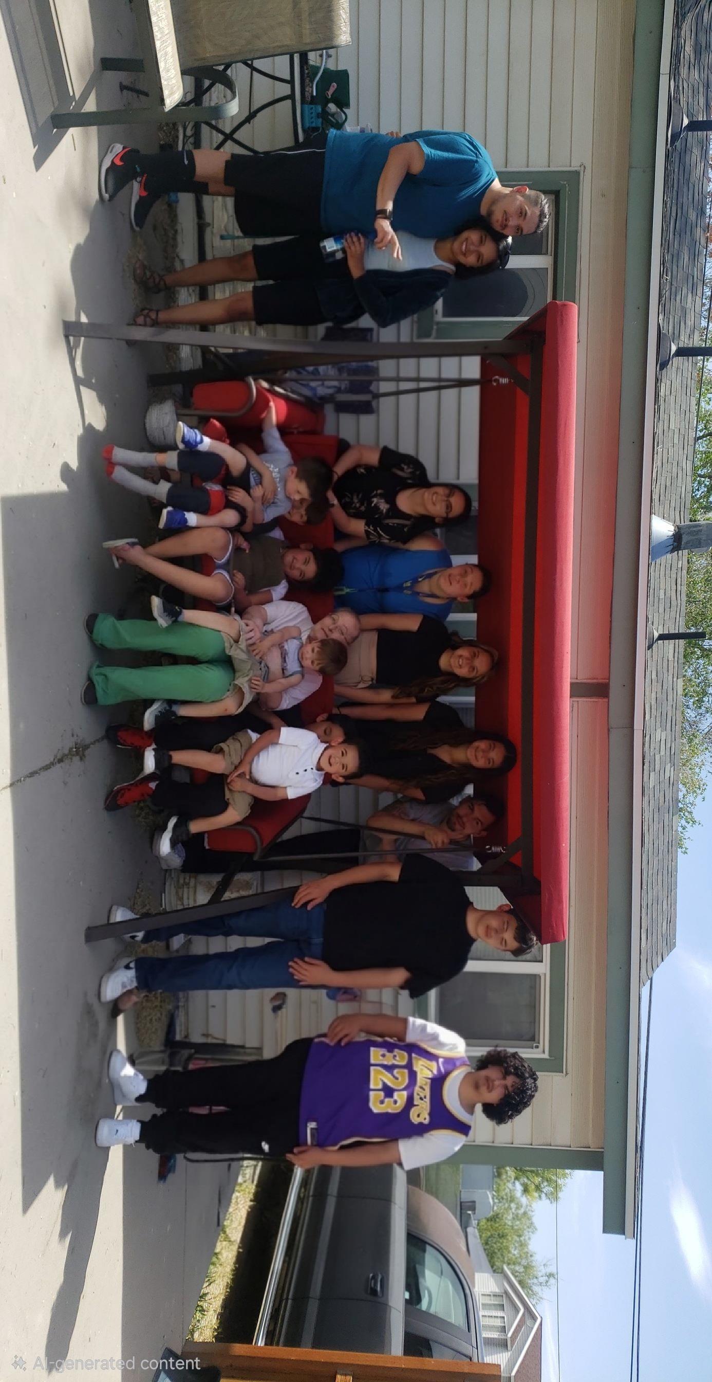 A group of people posing for a photo