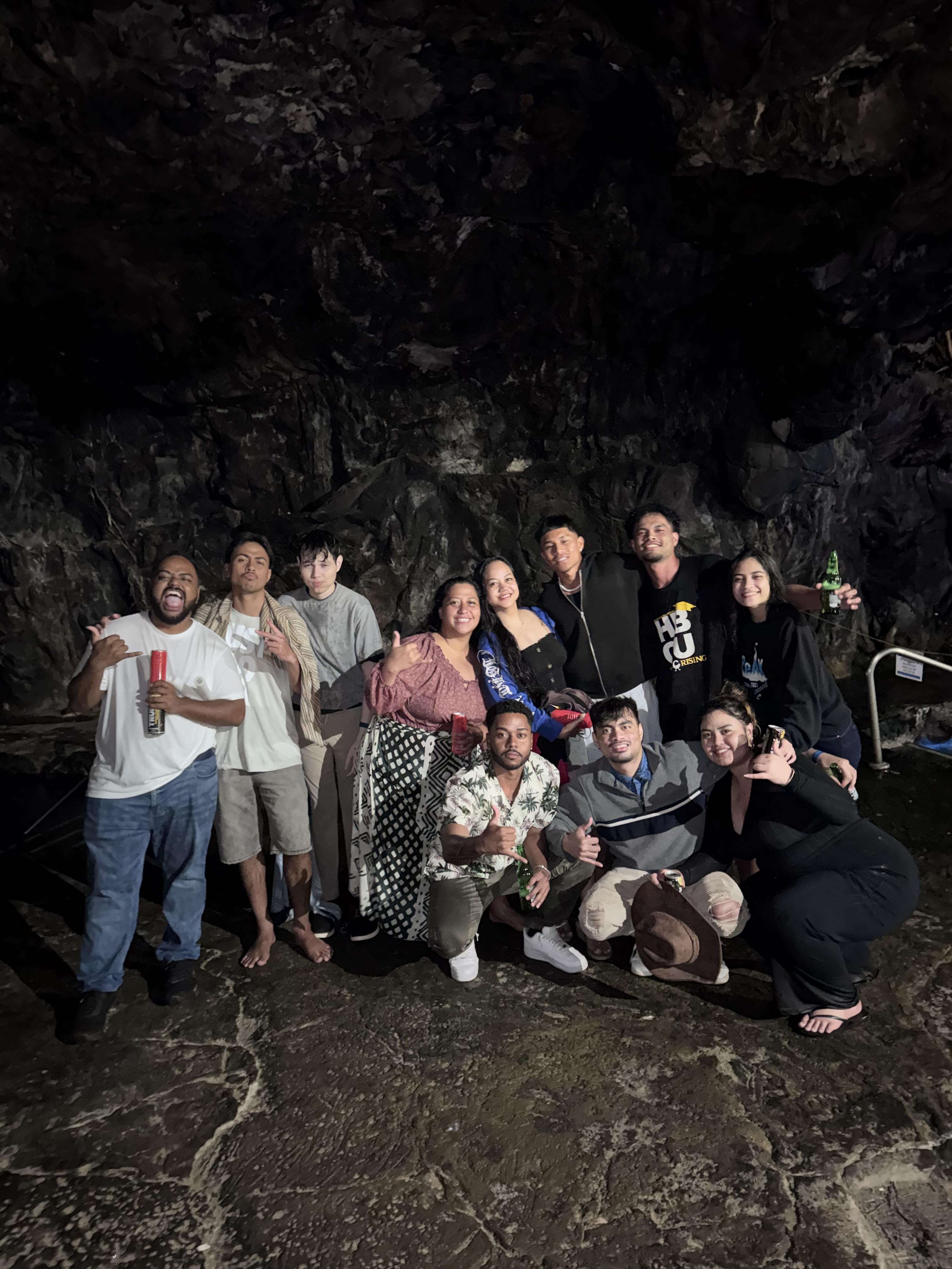 A group of people posing for a photo