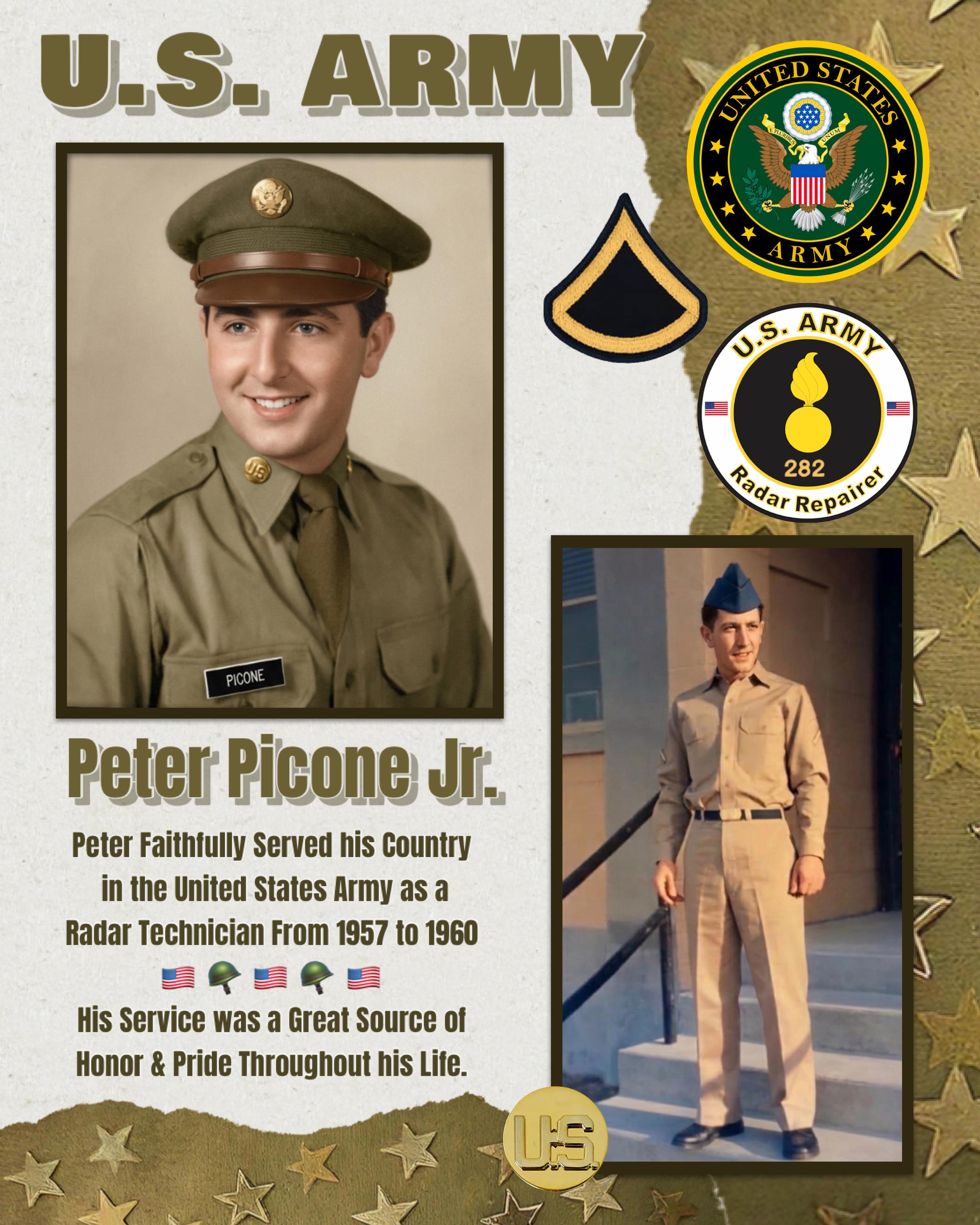 A man in uniform and a military uniform