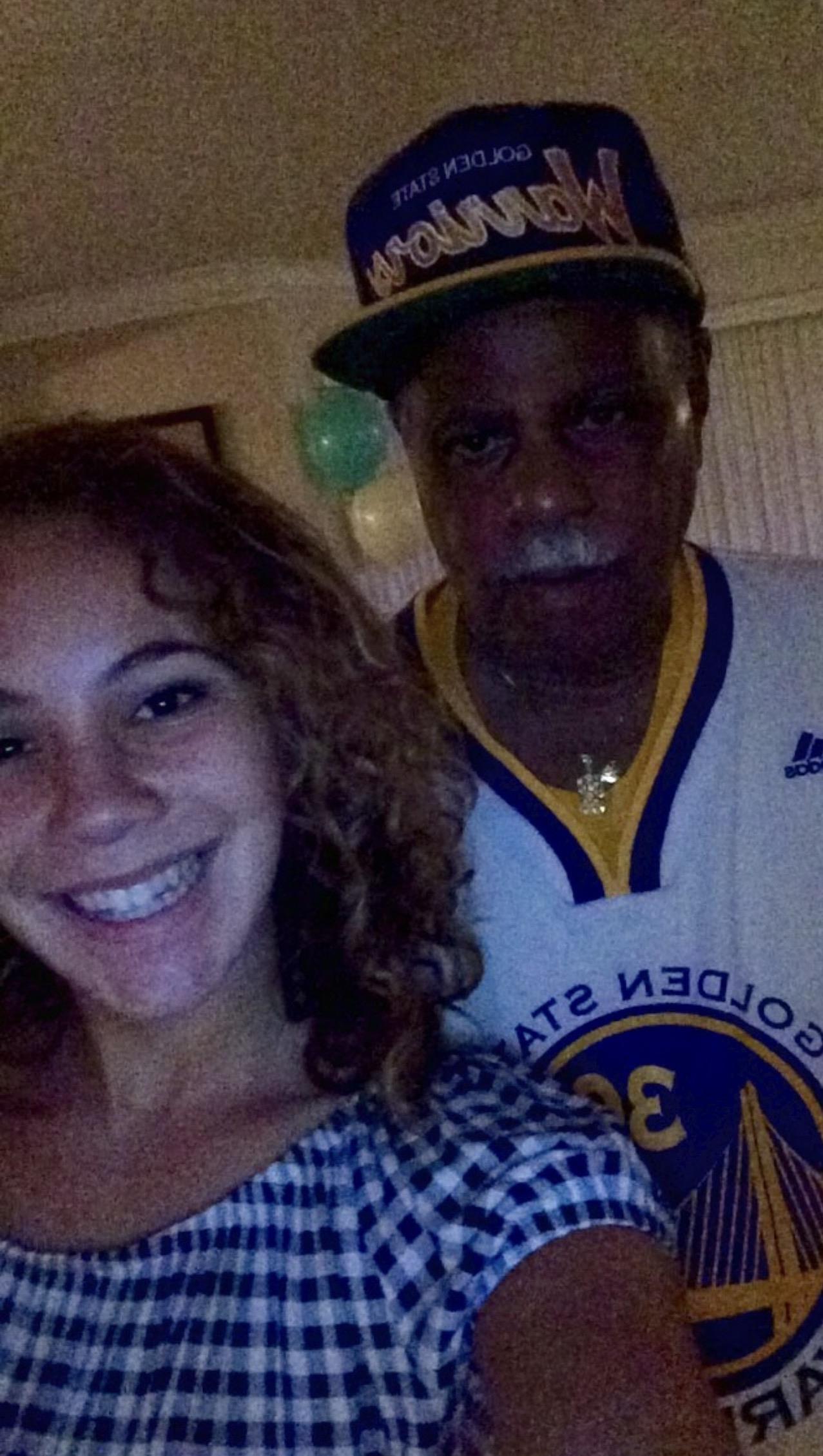 A man and woman taking a selfie