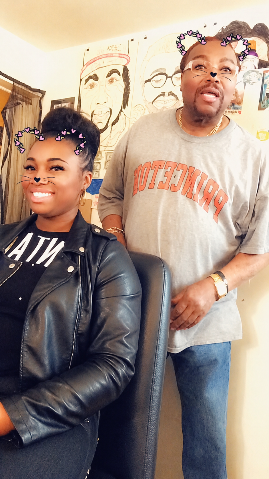 A man and woman posing for a picture