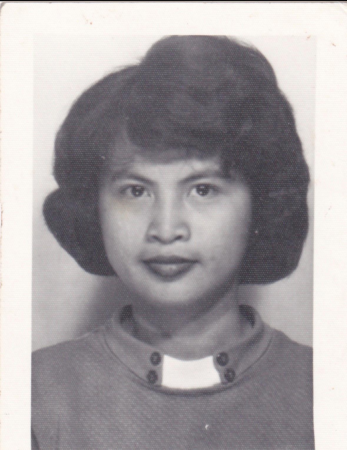 A woman with dark hair