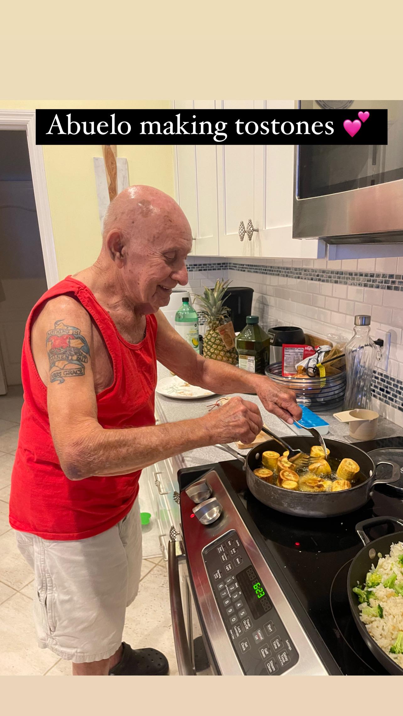 A man cooking in a kitchen