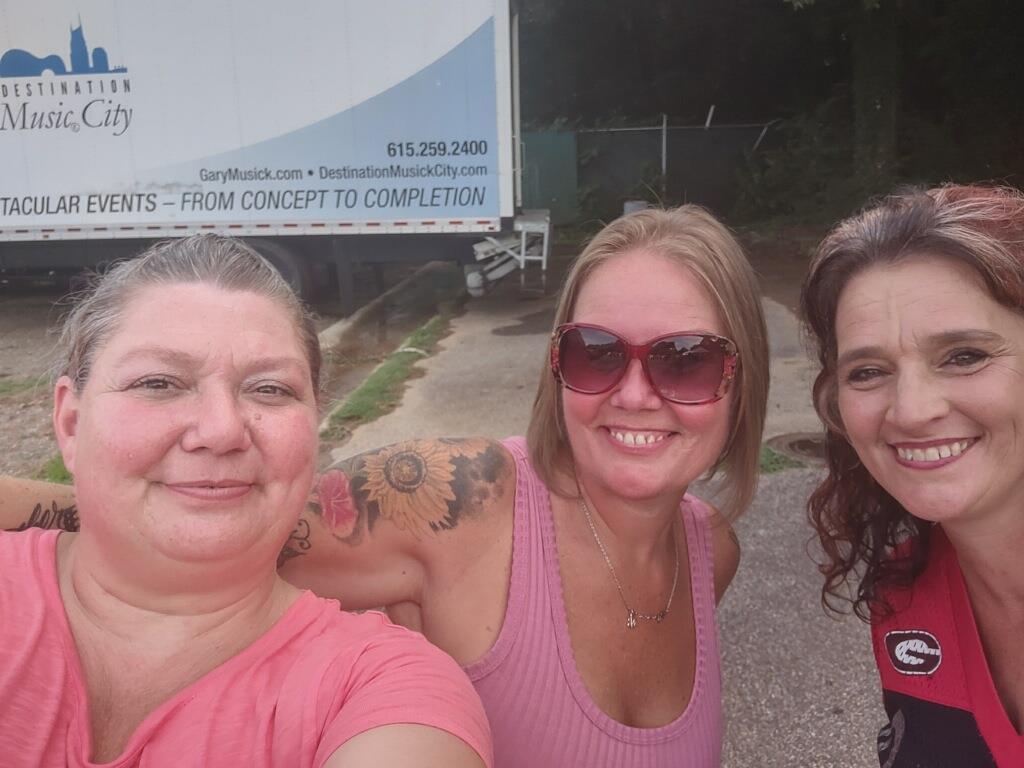 A group of women taking a selfie
