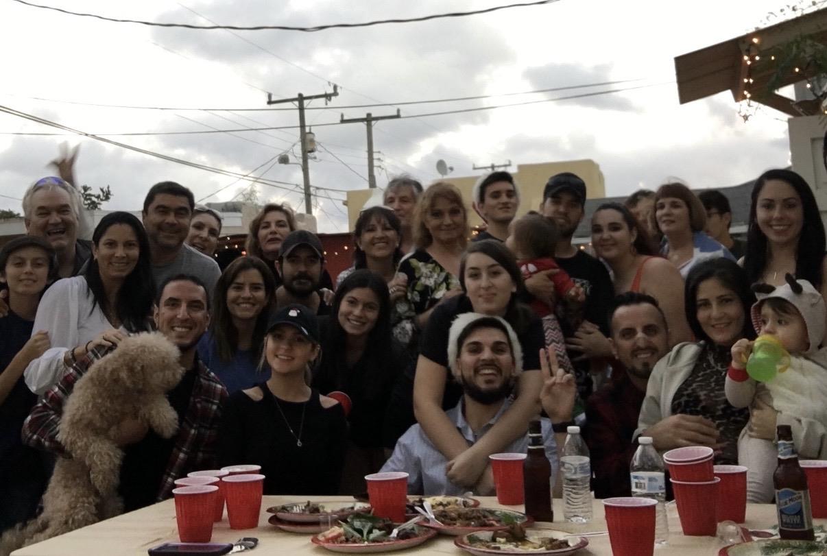 A group of people posing for a photo