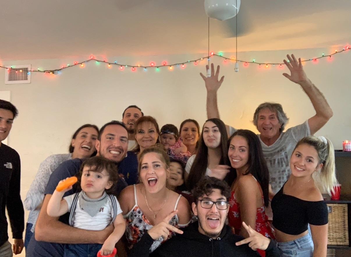 A group of people posing for a photo