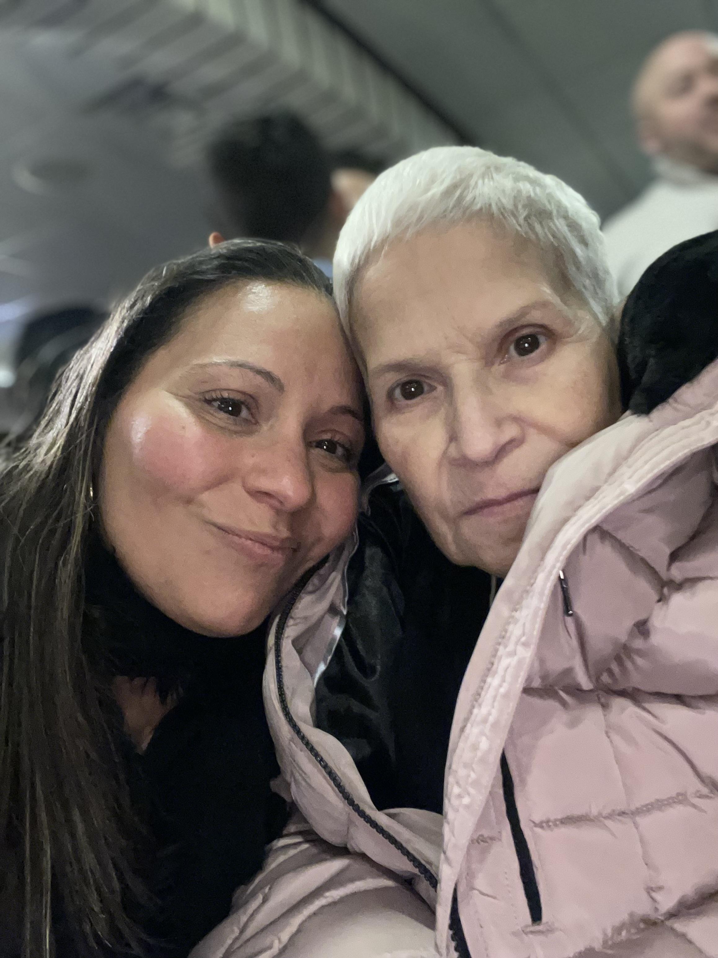 Two women taking a selfie