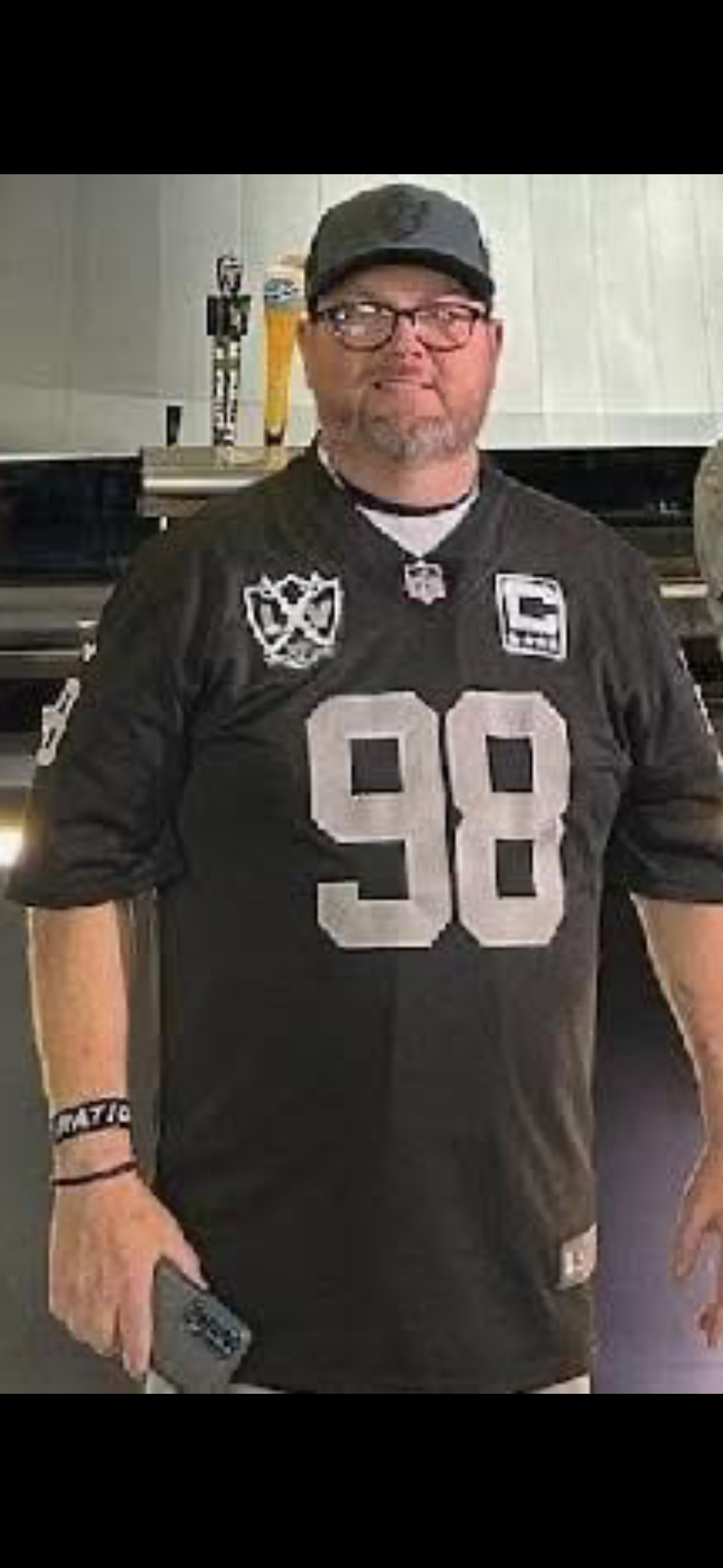 A man wearing a jersey
