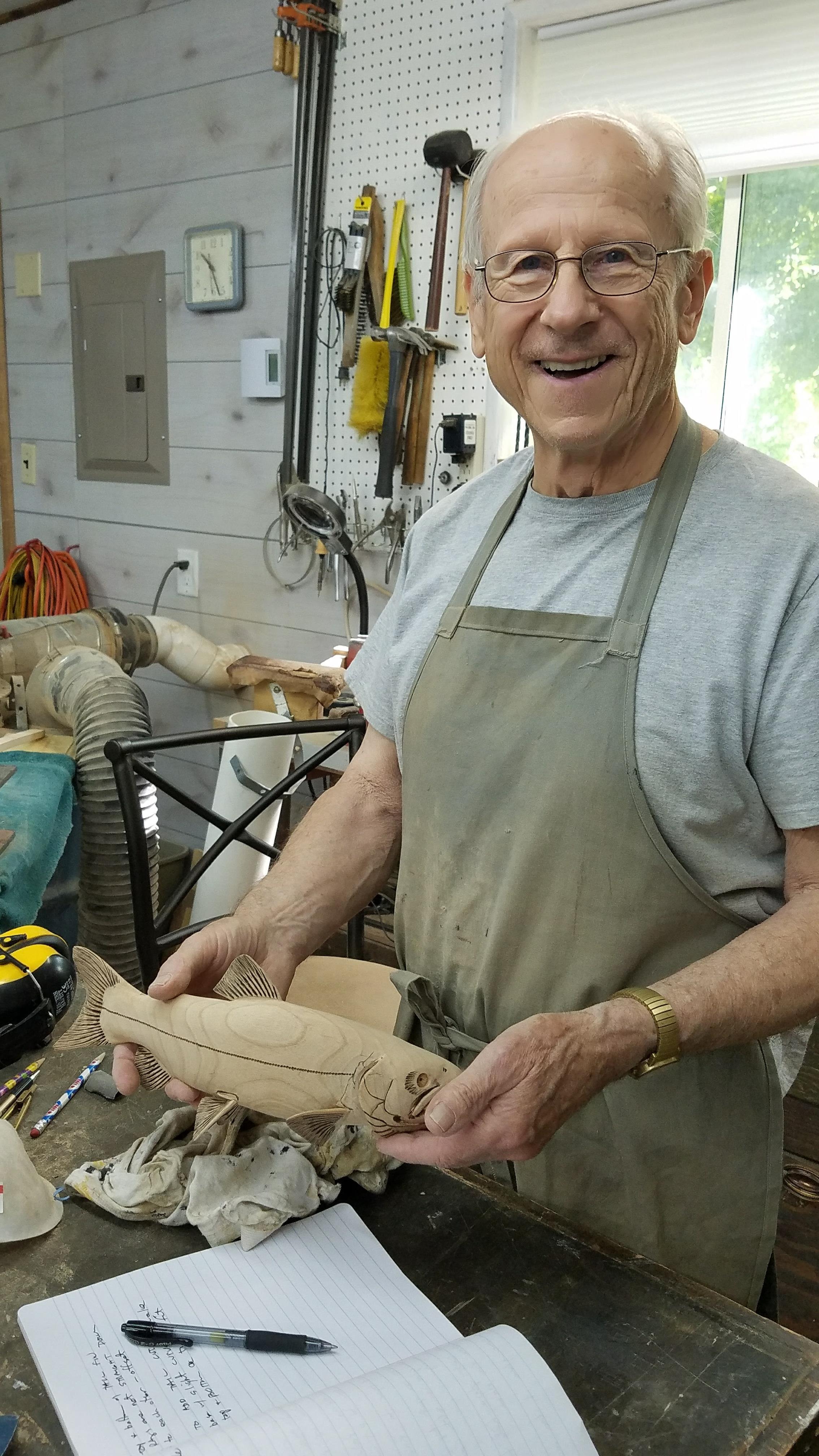 A man holding a fish