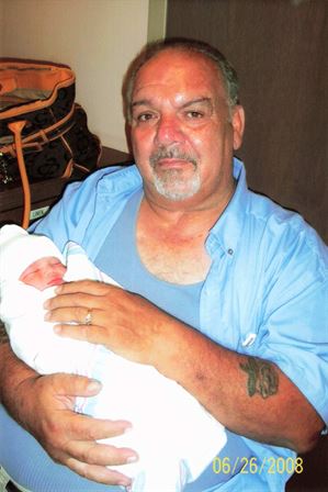 A man holding a baby