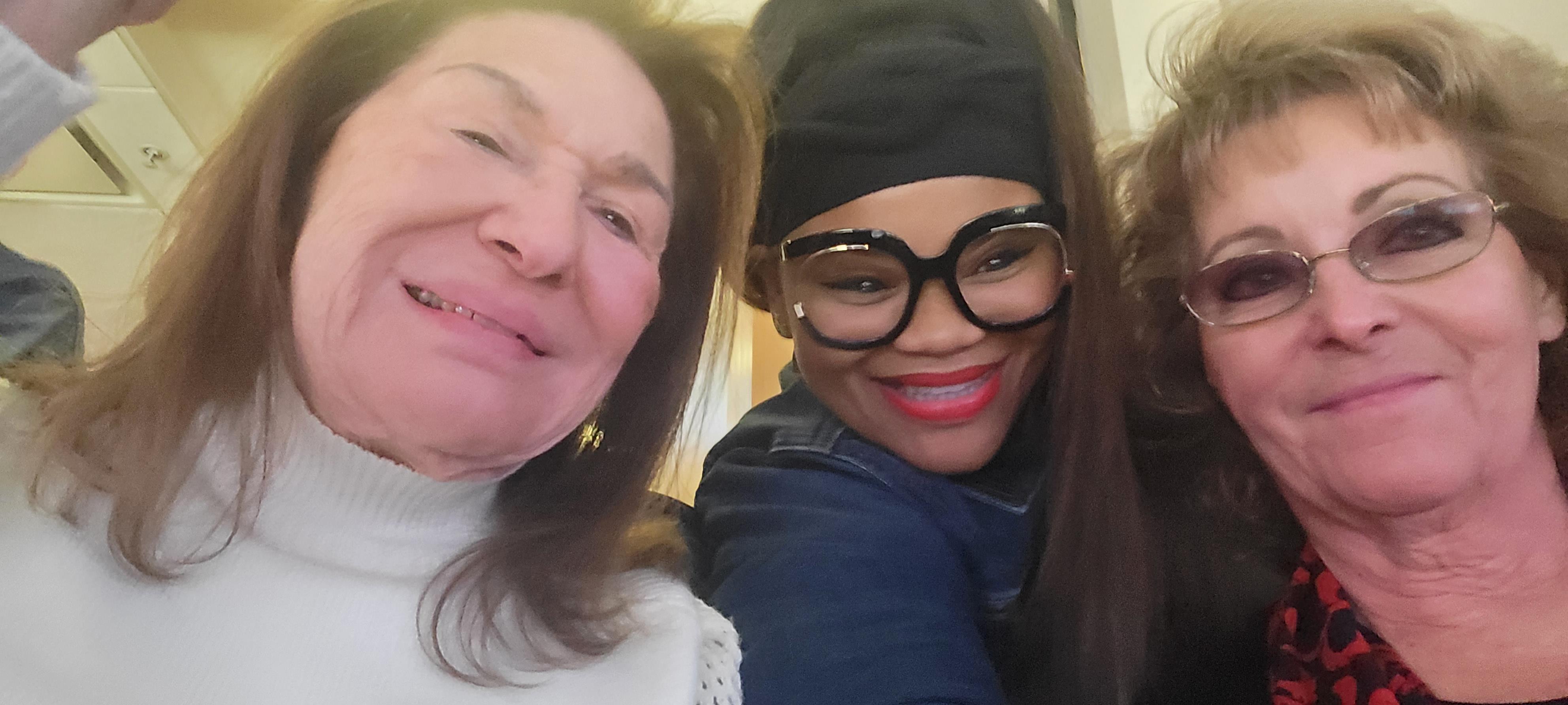 Two women taking a selfie