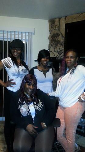 A group of women posing for a photo