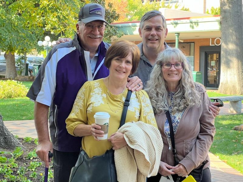 A group of people posing for a photo