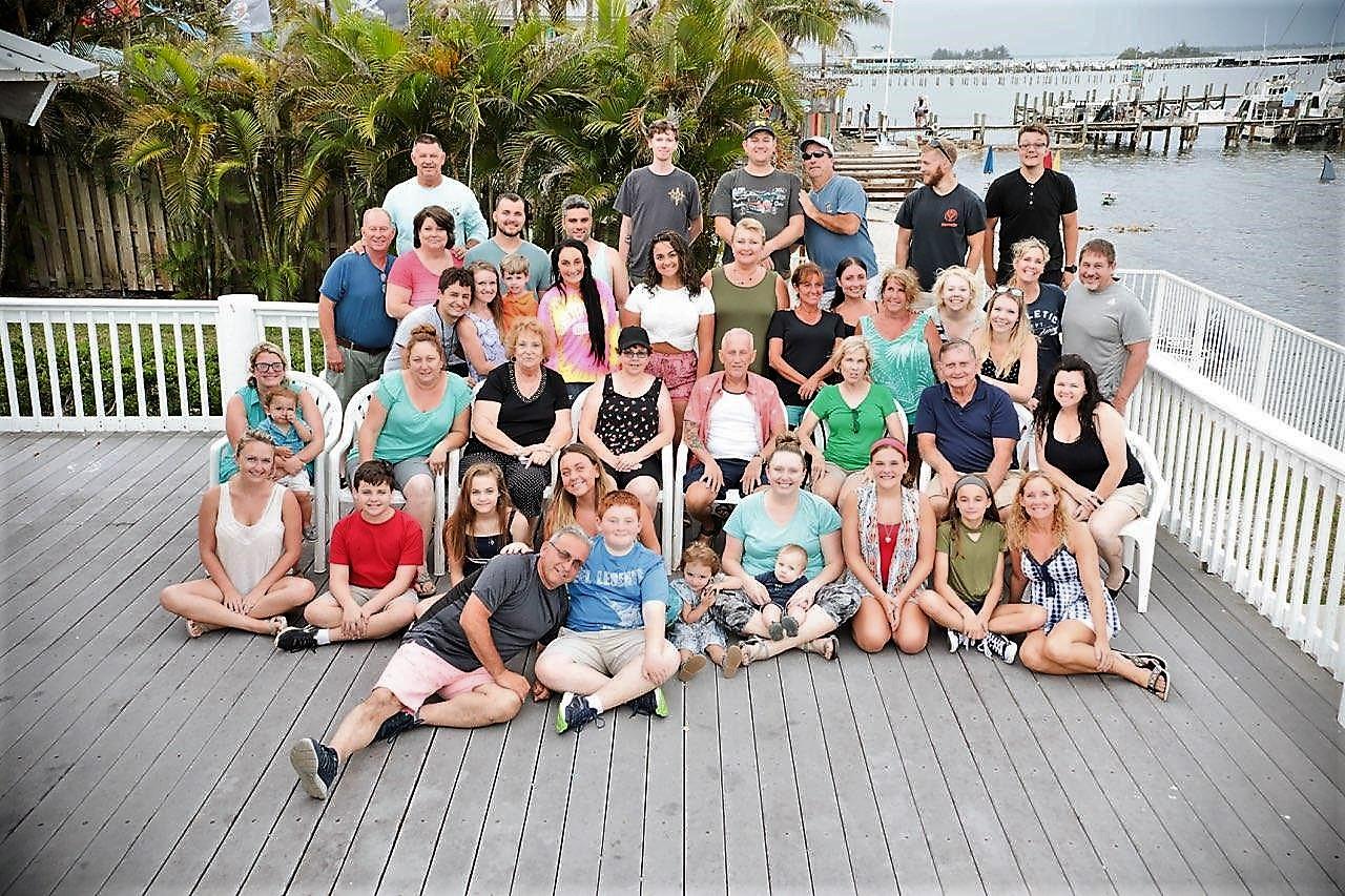 A group of people posing for a photo