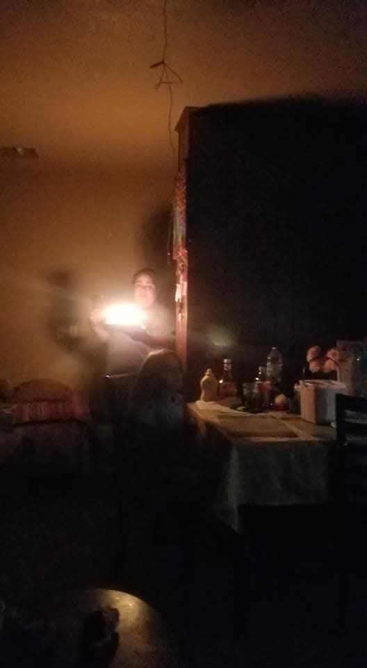 A person taking a selfie