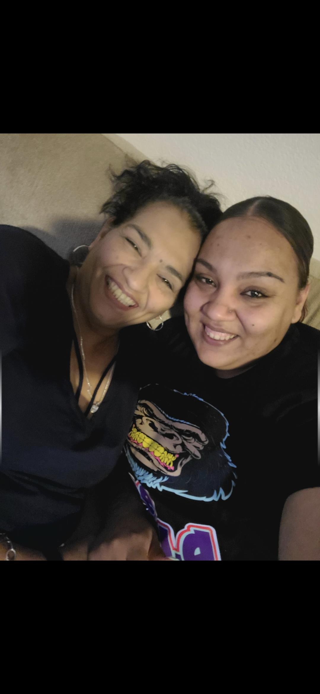 Two women taking a selfie