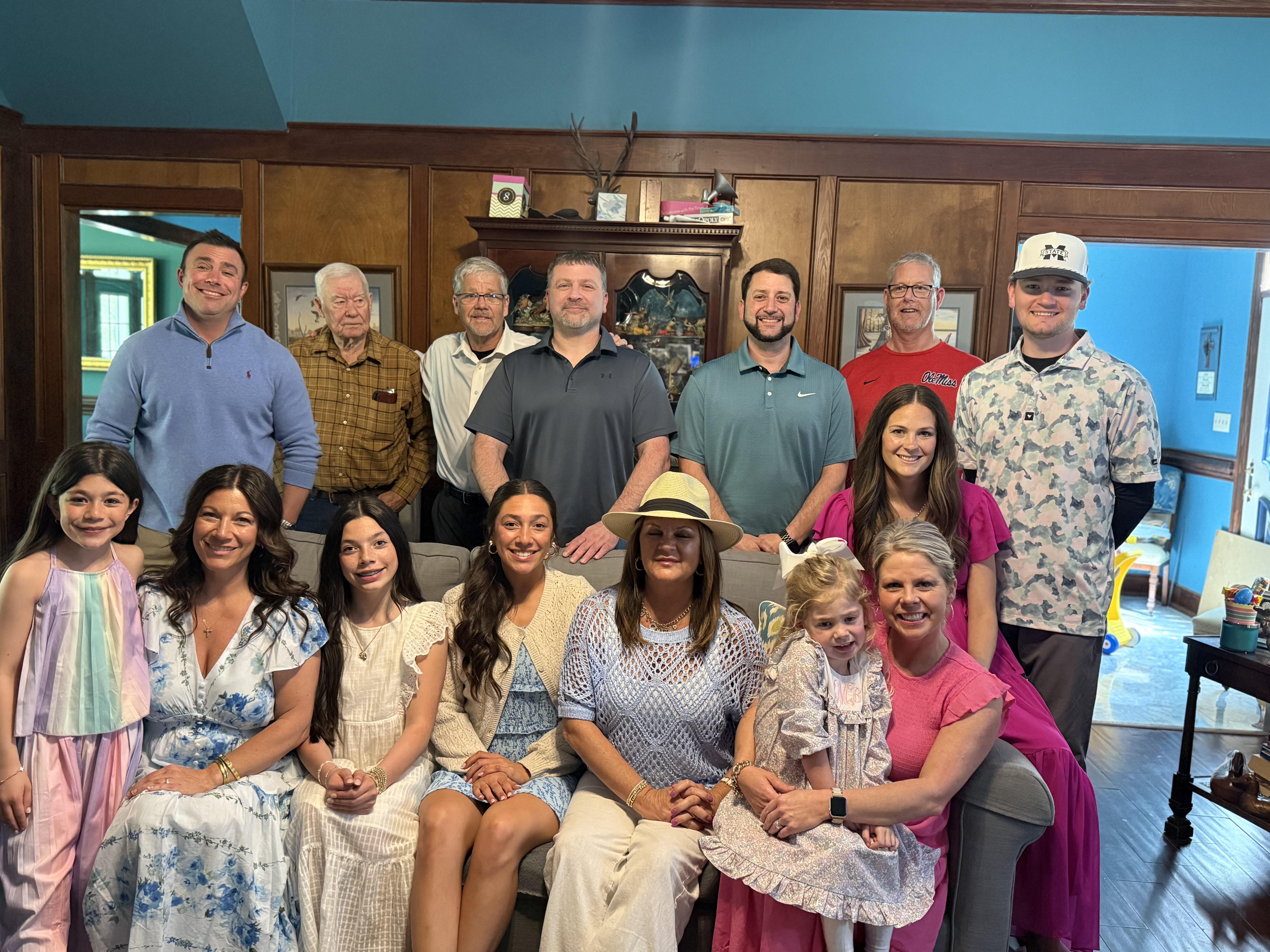 A group of people posing for a photo