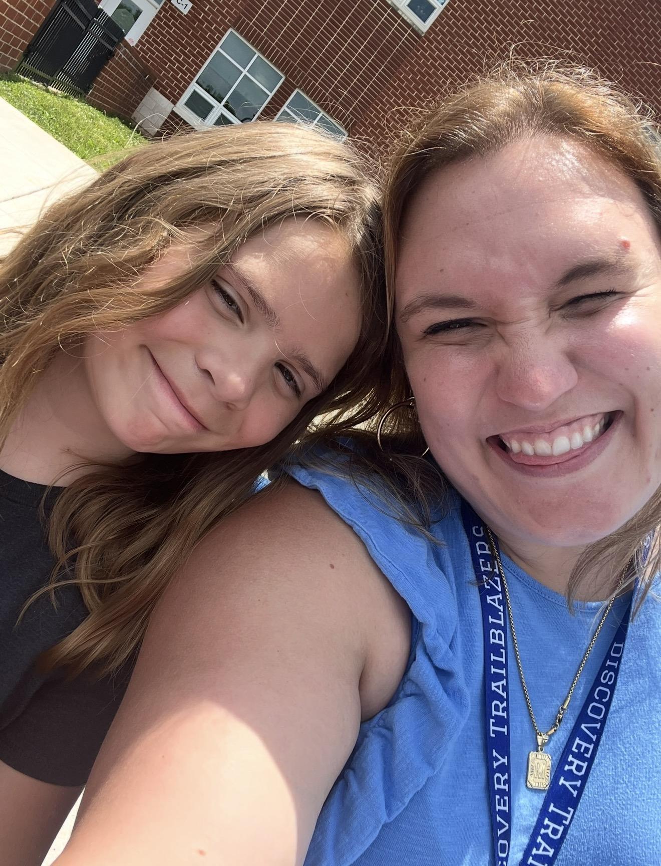 Two women taking a selfie